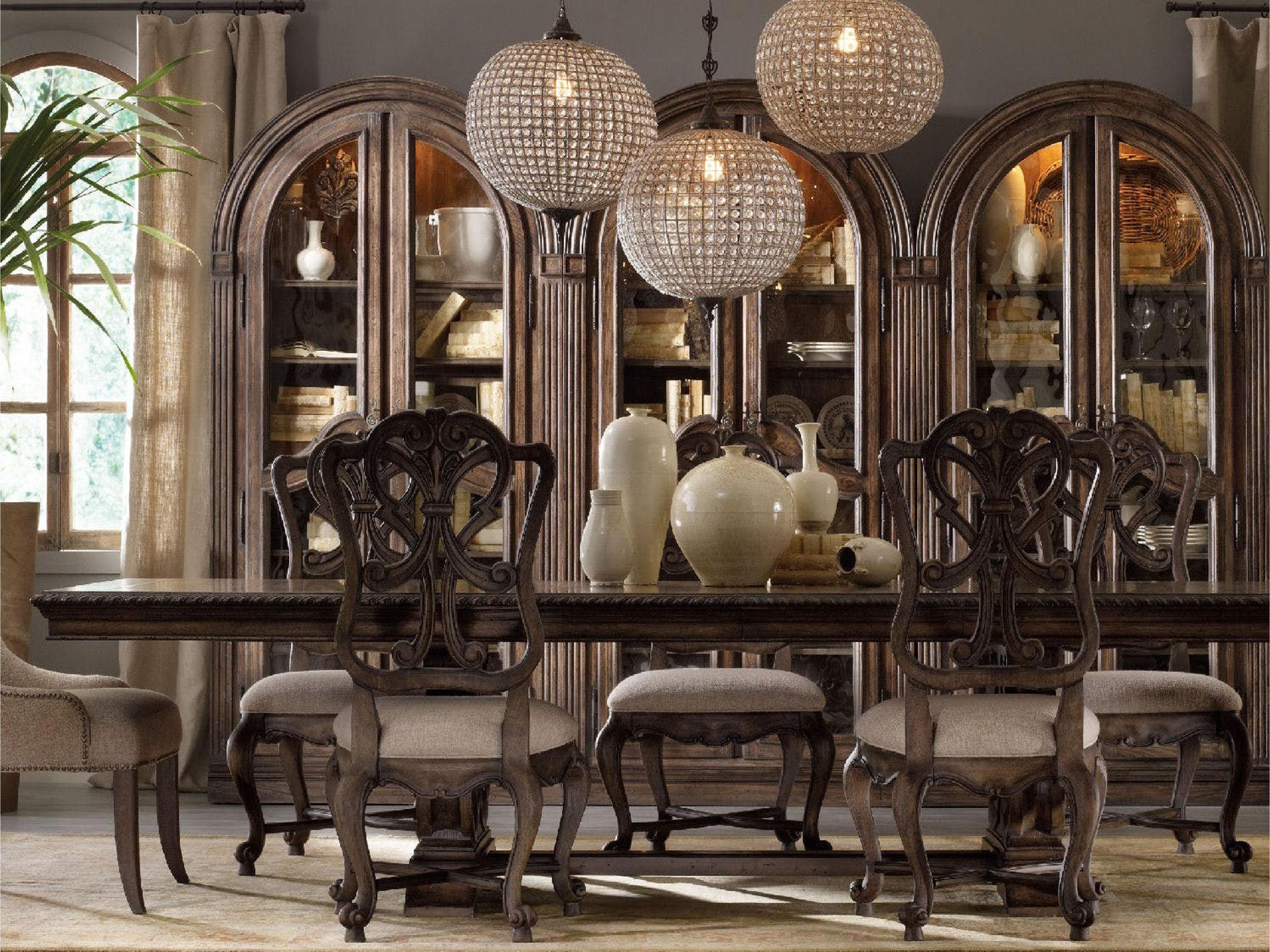 Luxecor Heritage Rectangular Wood Rustic Walnut Dining Table