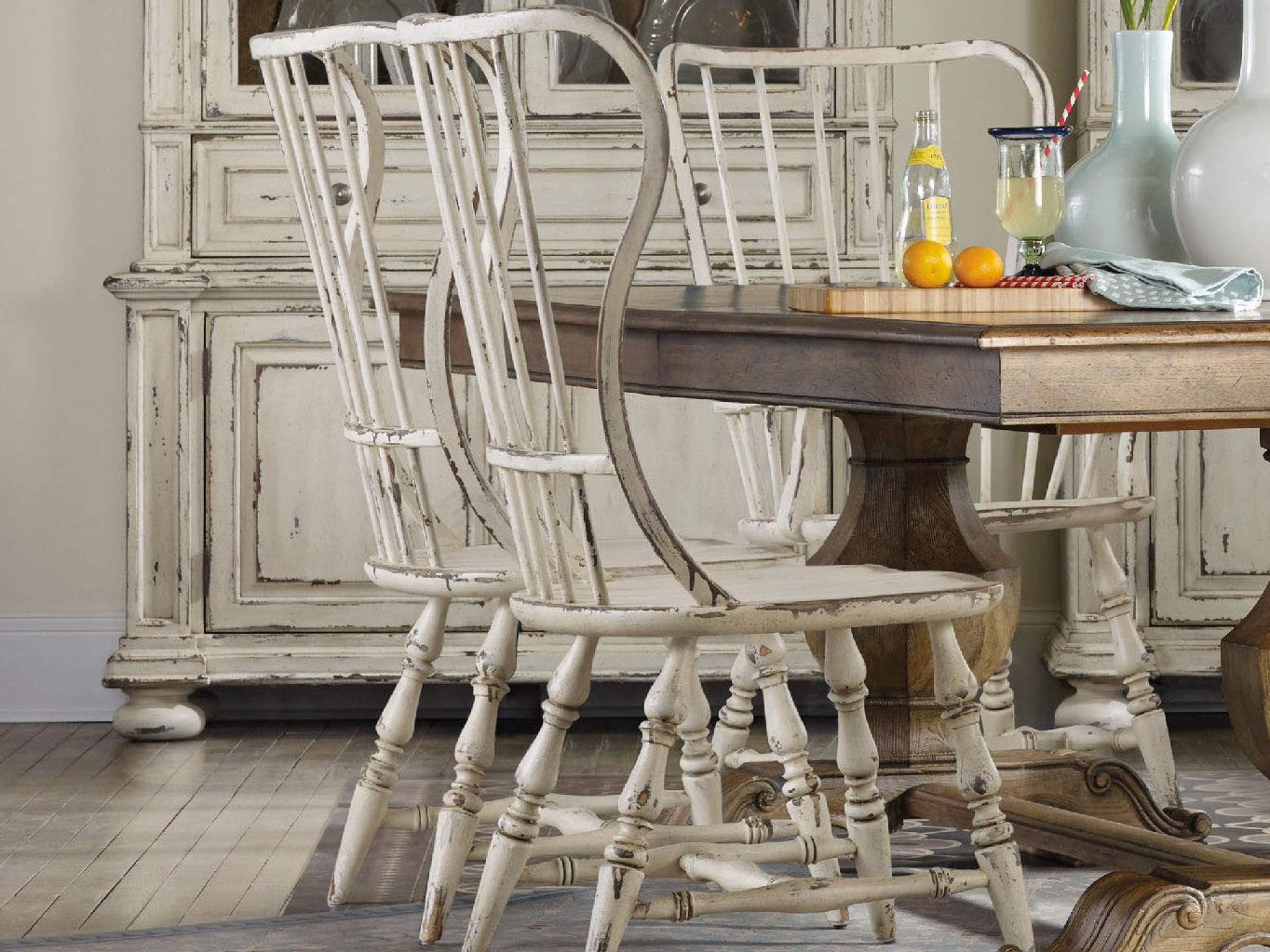 Luxecor Heritage Birch Wood White Side Dining Chair