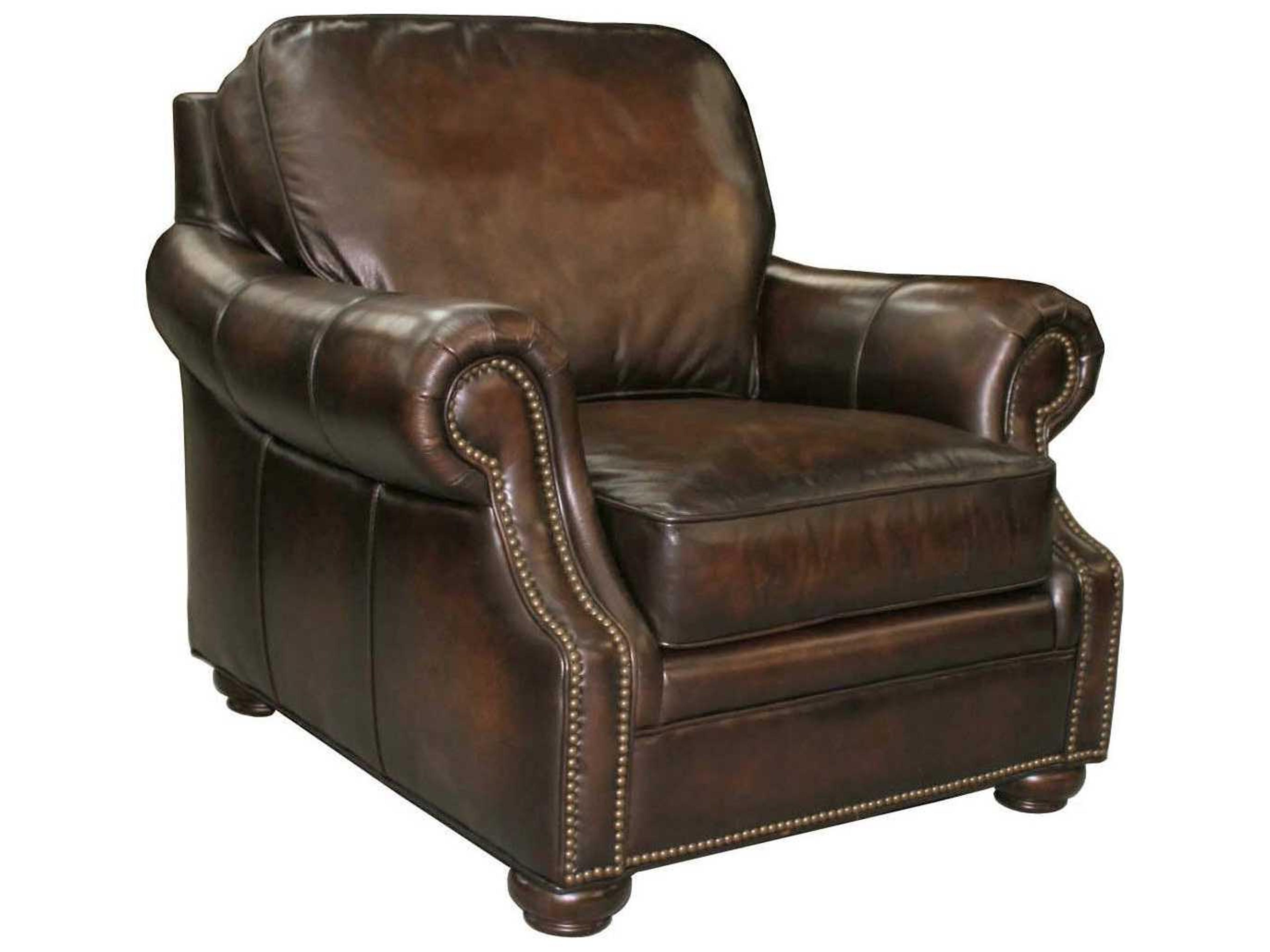 Montgomery Sedona Chateau Brown Leather Club Chair