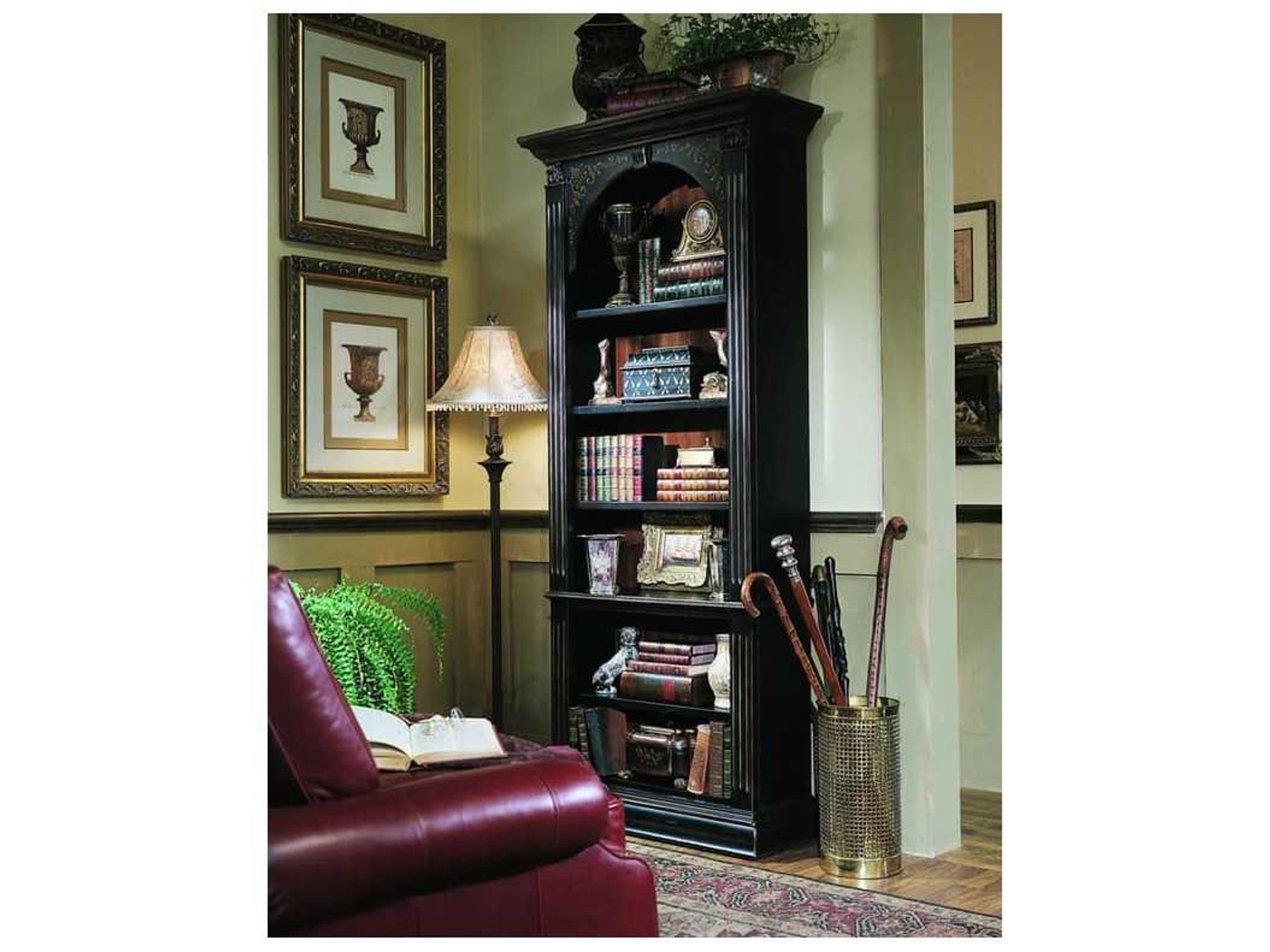 Black With Gold Accents Bookcase
