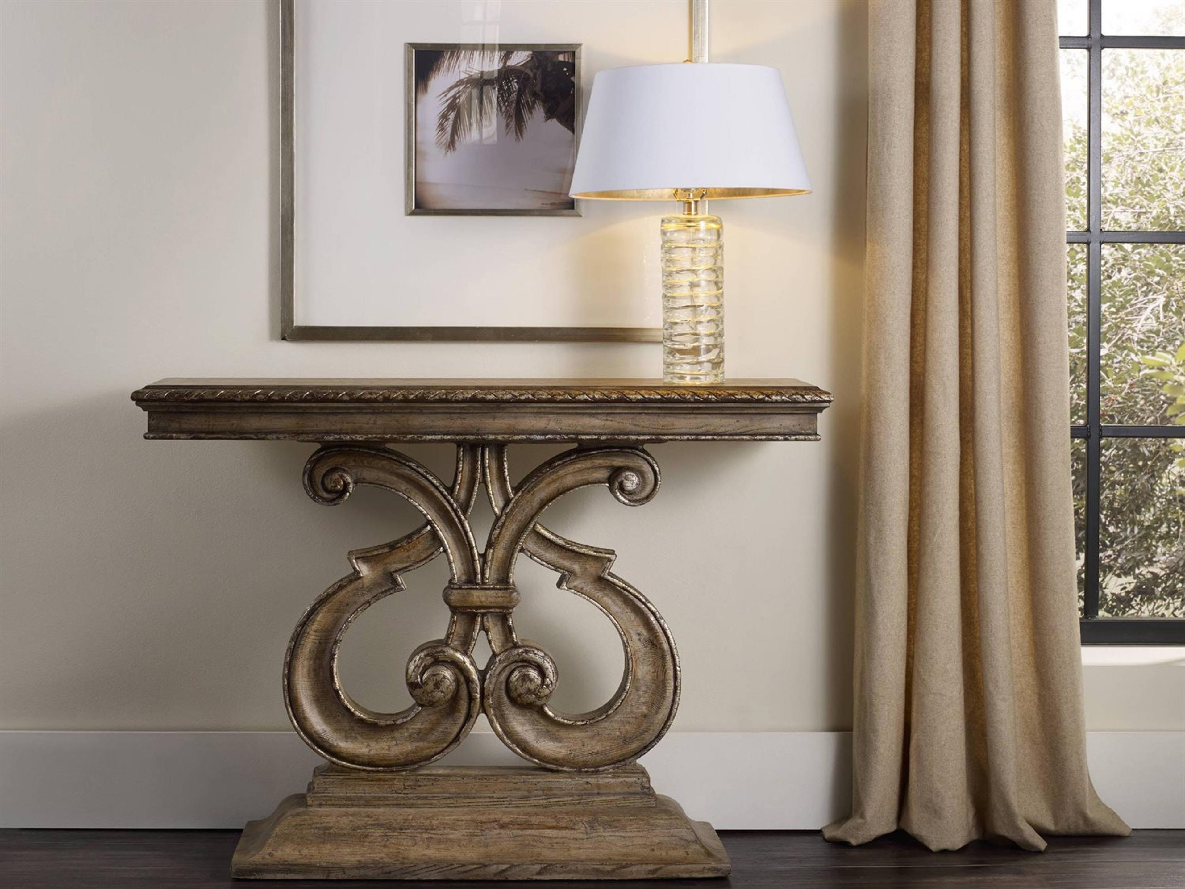 Hooker Furniture Melange Rectangular Light Wood Console Table