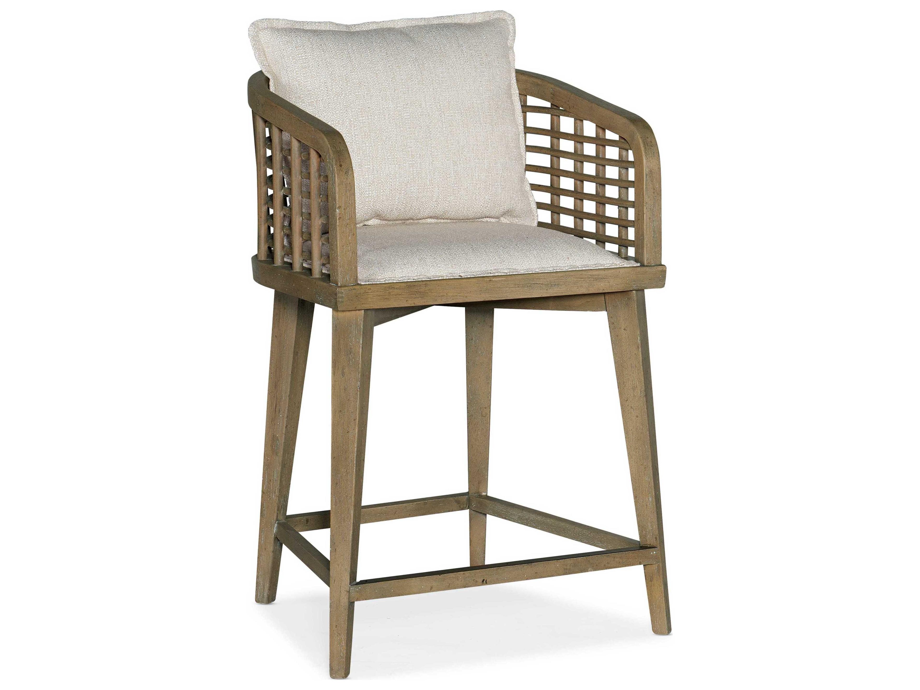Luxecor Heritage Upholstered Zuri Cream Cliffside Counter Stool