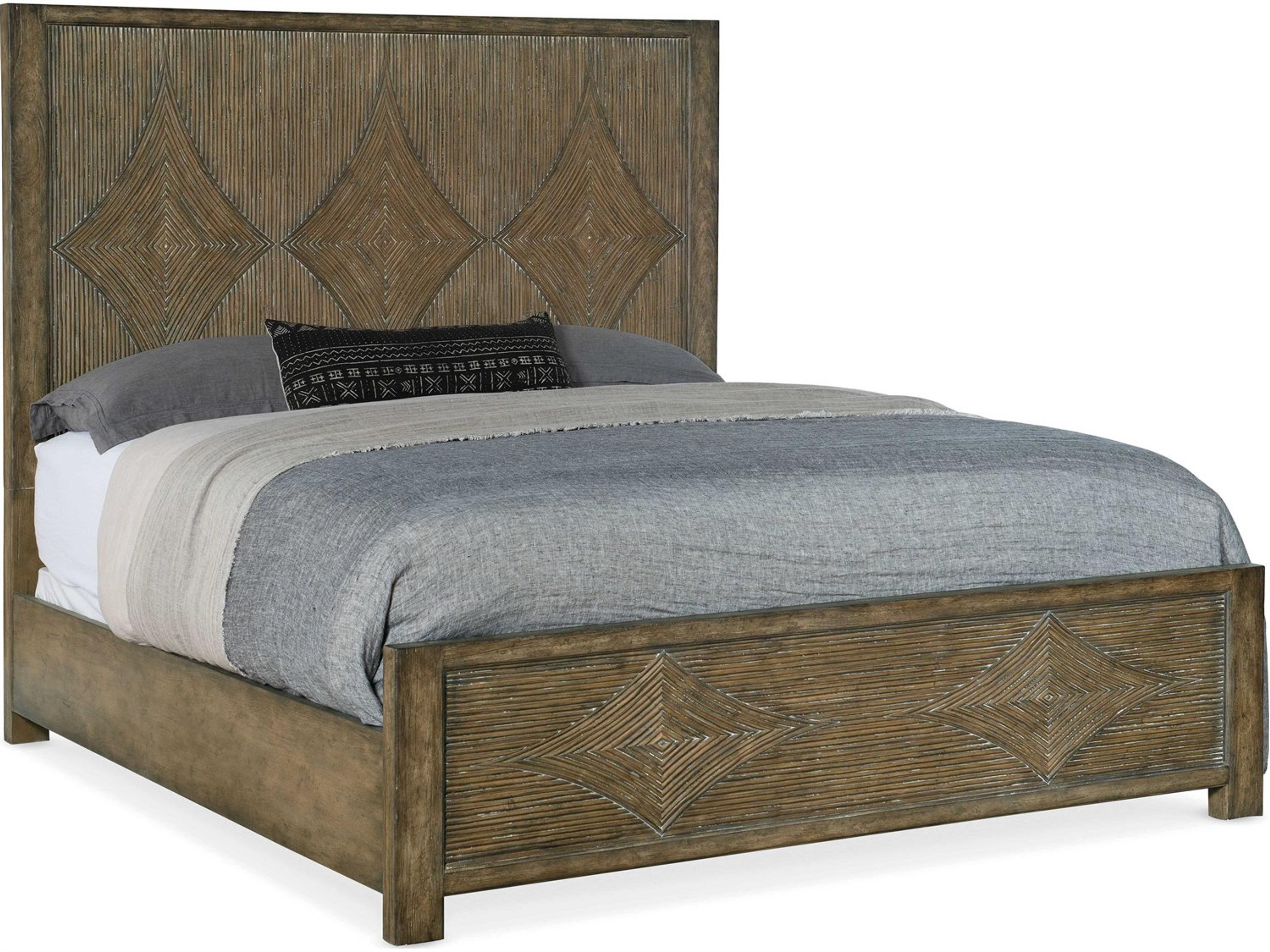 Sundance Cliffside Brown Wood King Panel Bed