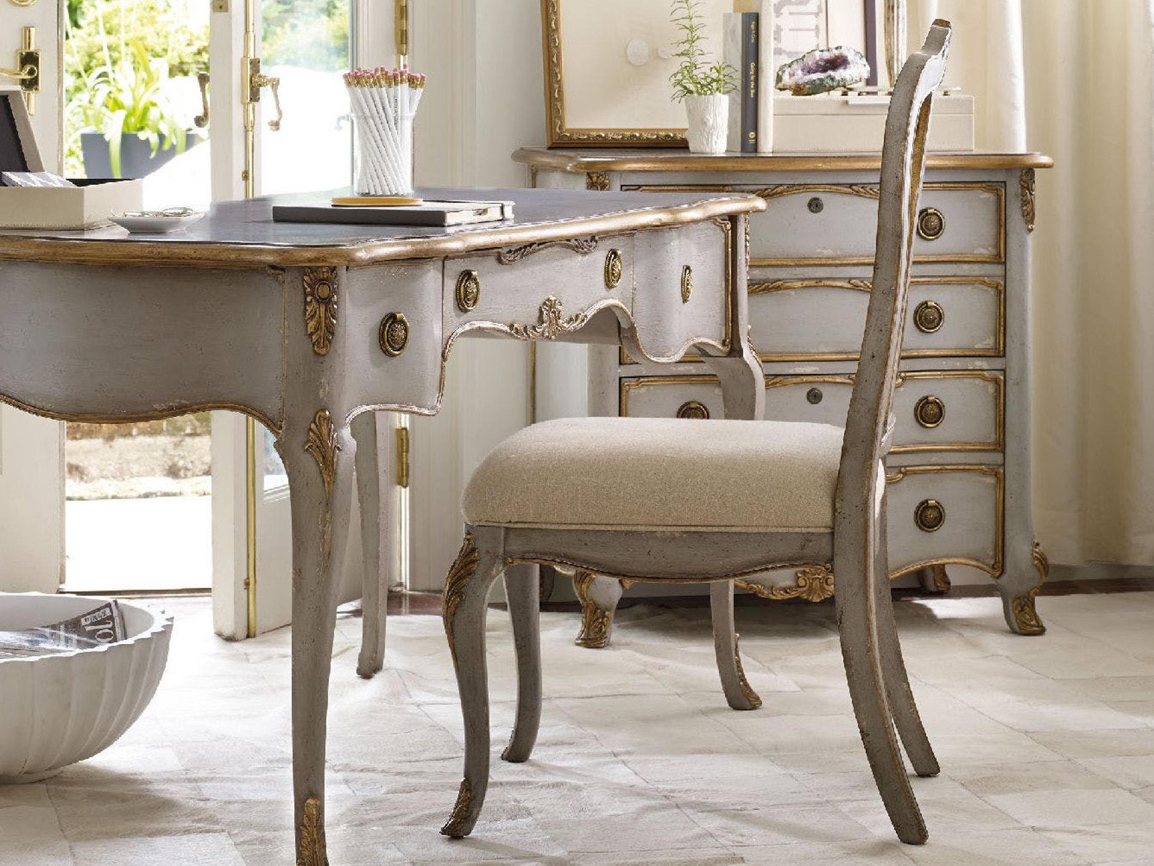 Luxecor Hardwood Gray Upholstered Side Dining Chair