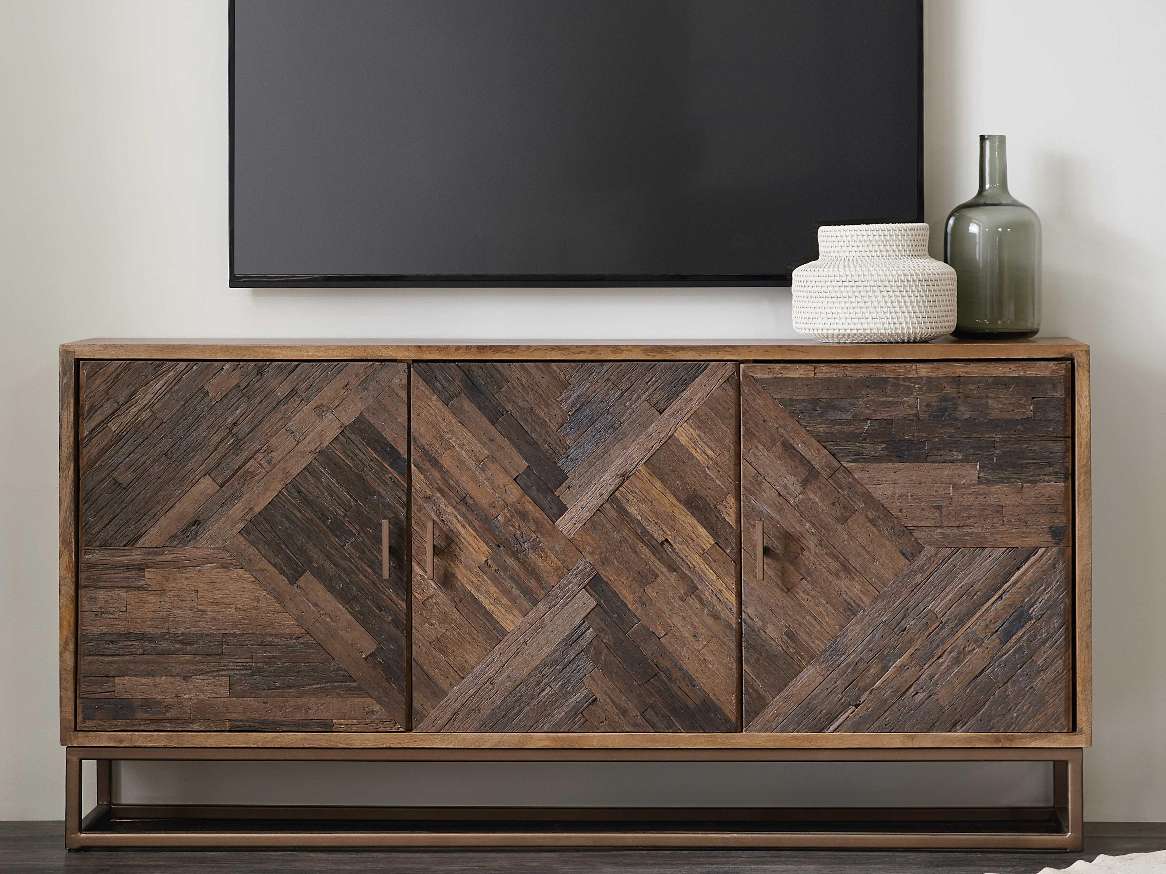 Luxecor 69" Mango Wood Media Console