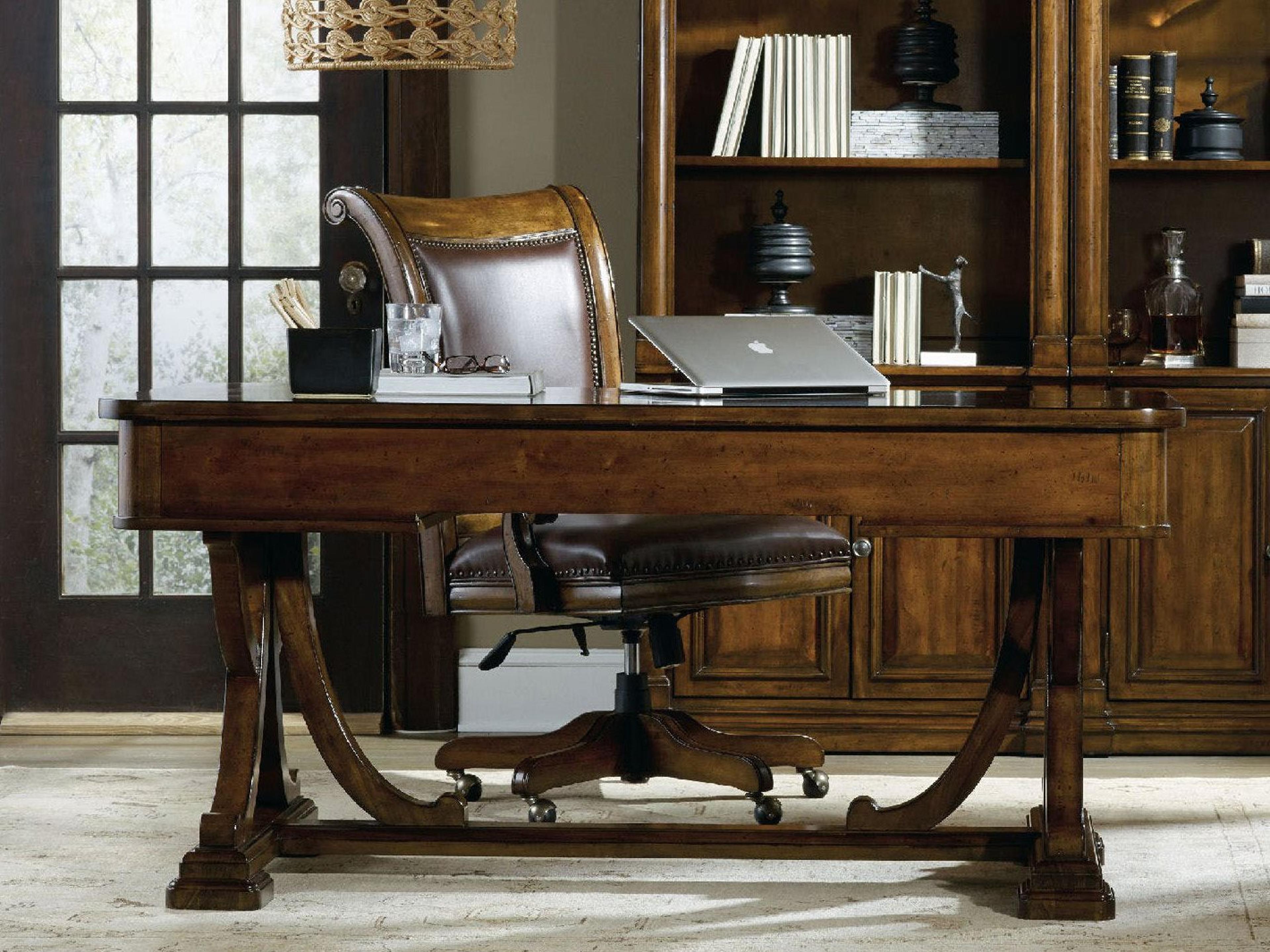 Luxecor Heritage Wood Brown Alder Secretary Desk