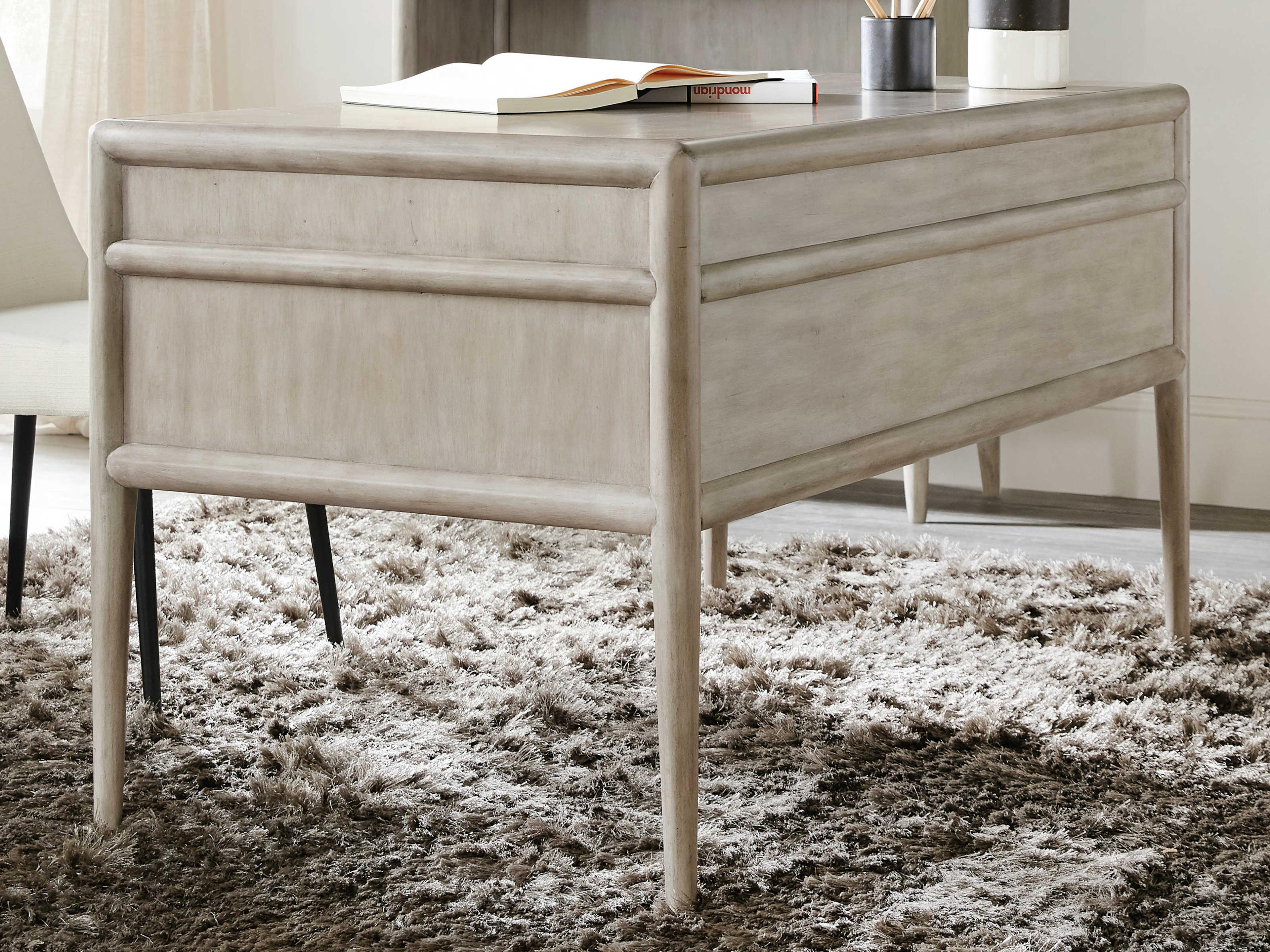 Luxecor Heritage Burnham Grey Mink Alder Wood Writing Desk