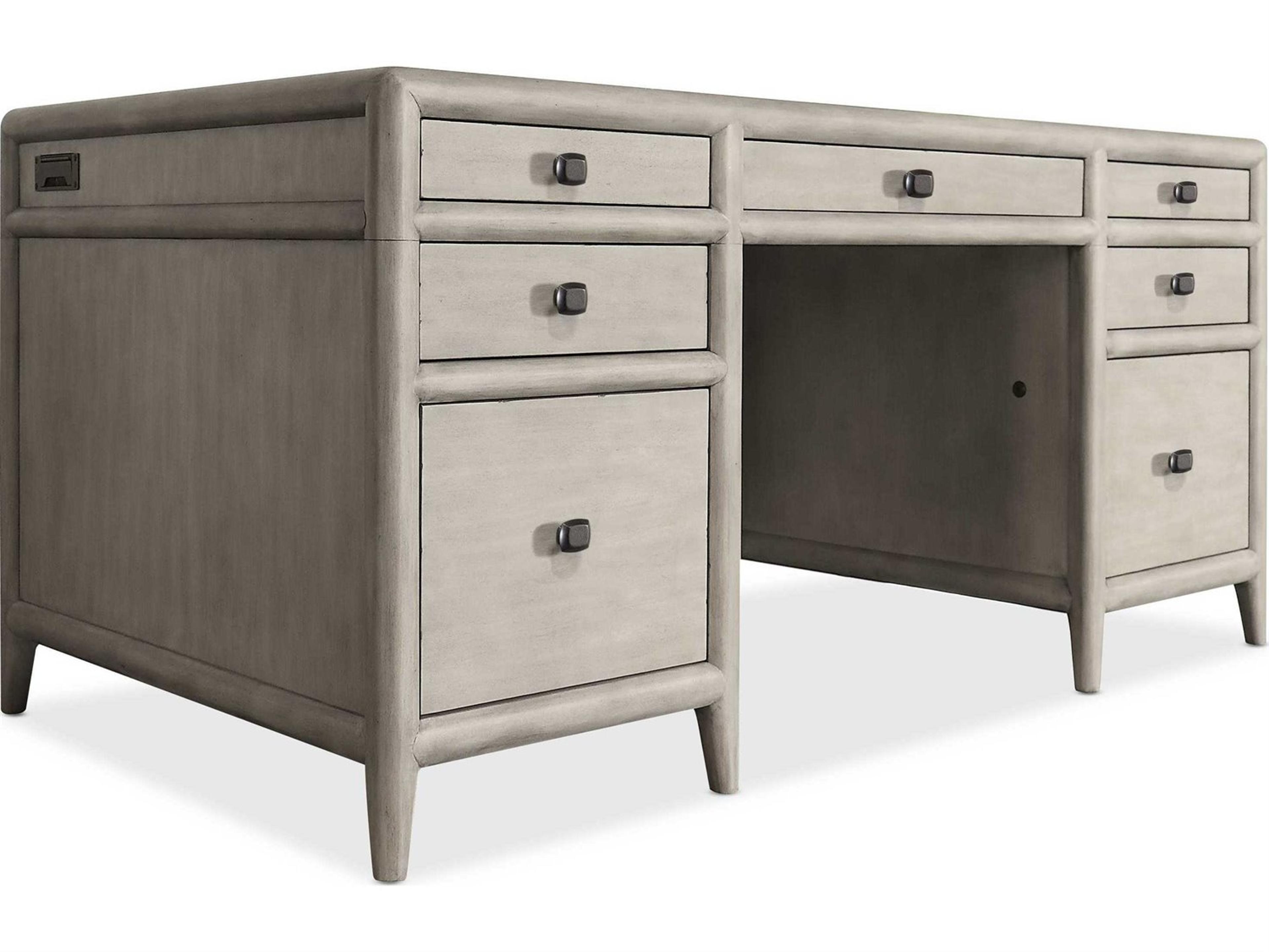 Work Your Way Burnham Junior Grey Mink Alder Wood Executive Desk