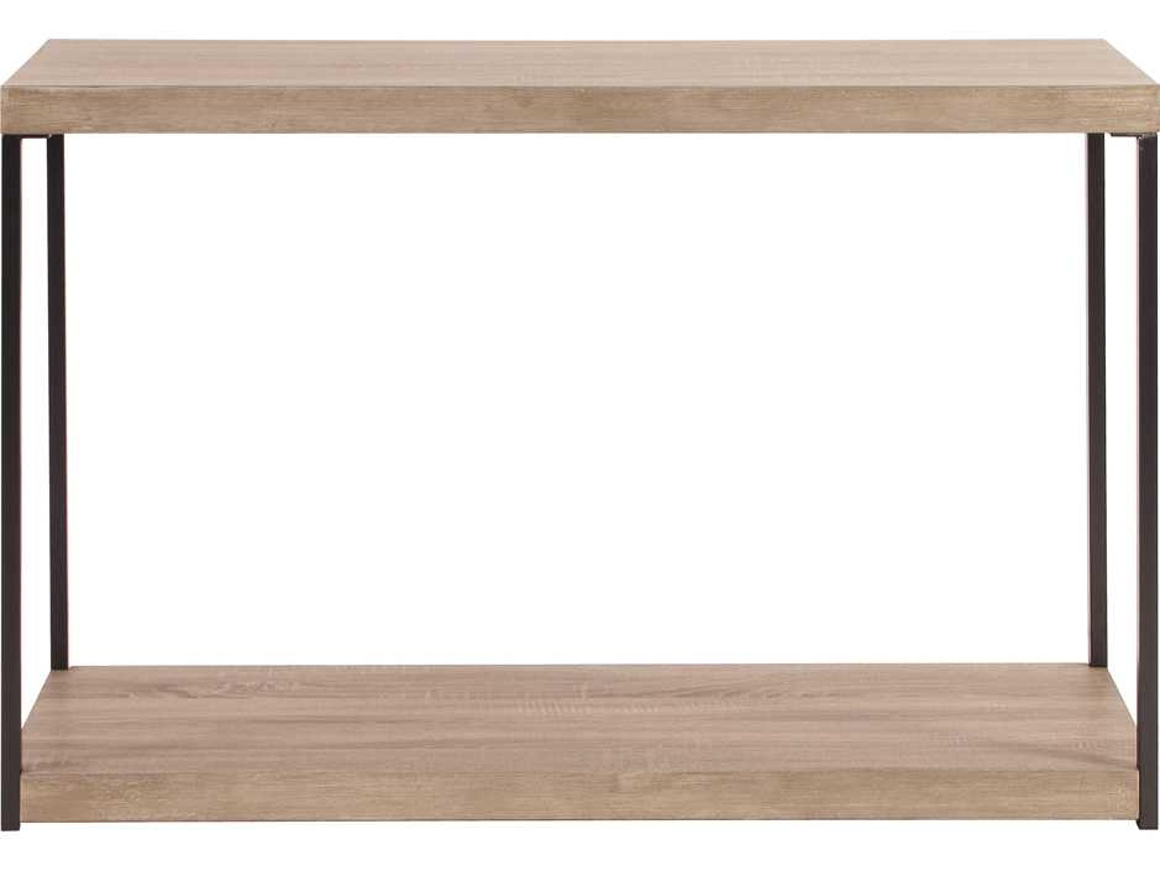 Wood And Metal Console Table Rectangular