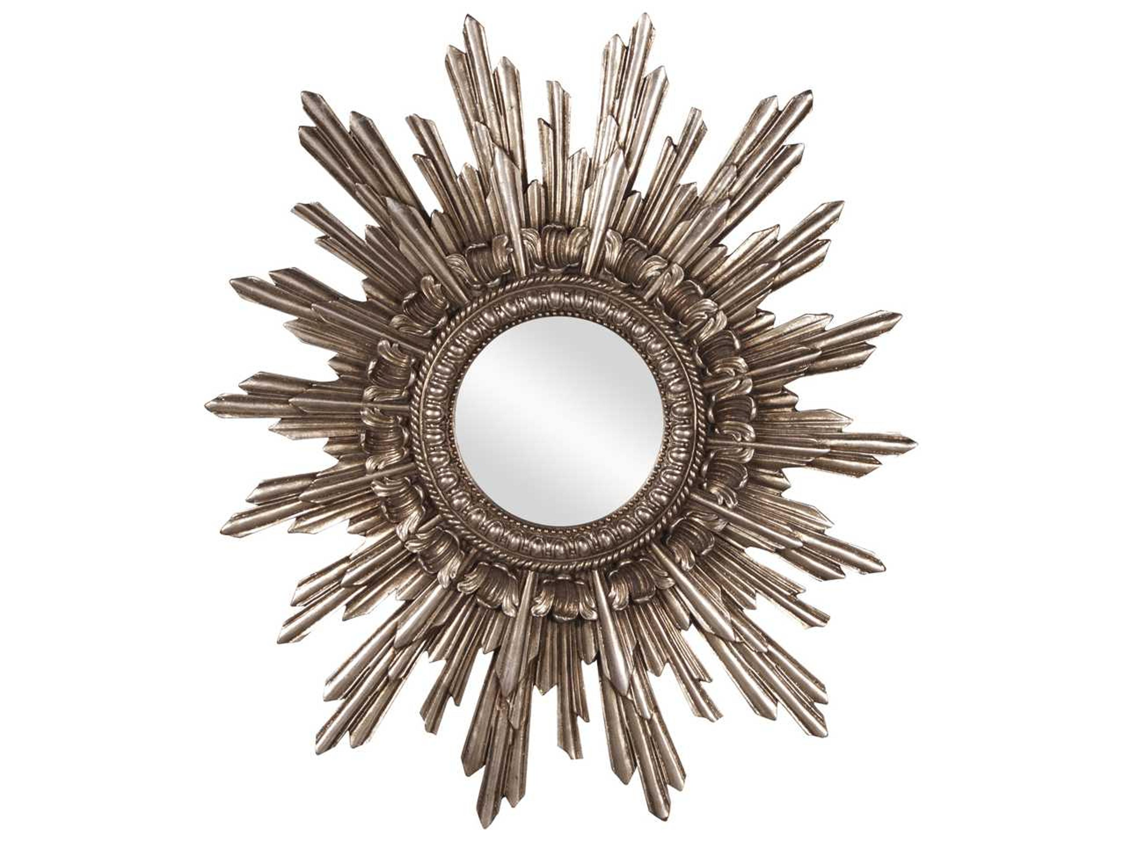 Chelsea Antique Silver Starburst Wall Mirror
