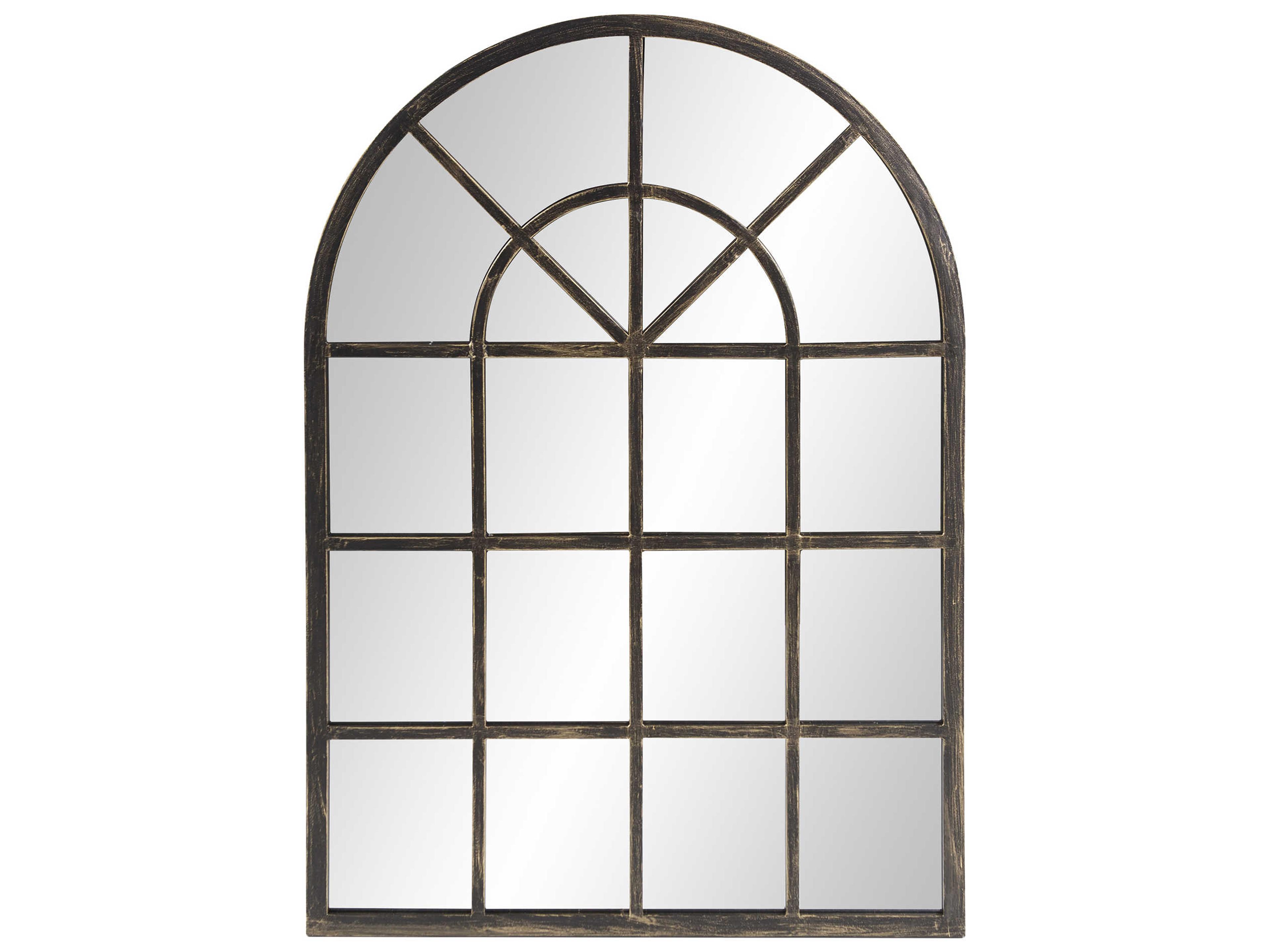 Fenetre Oil Rubbed Bronze Arched Wall Mirror
