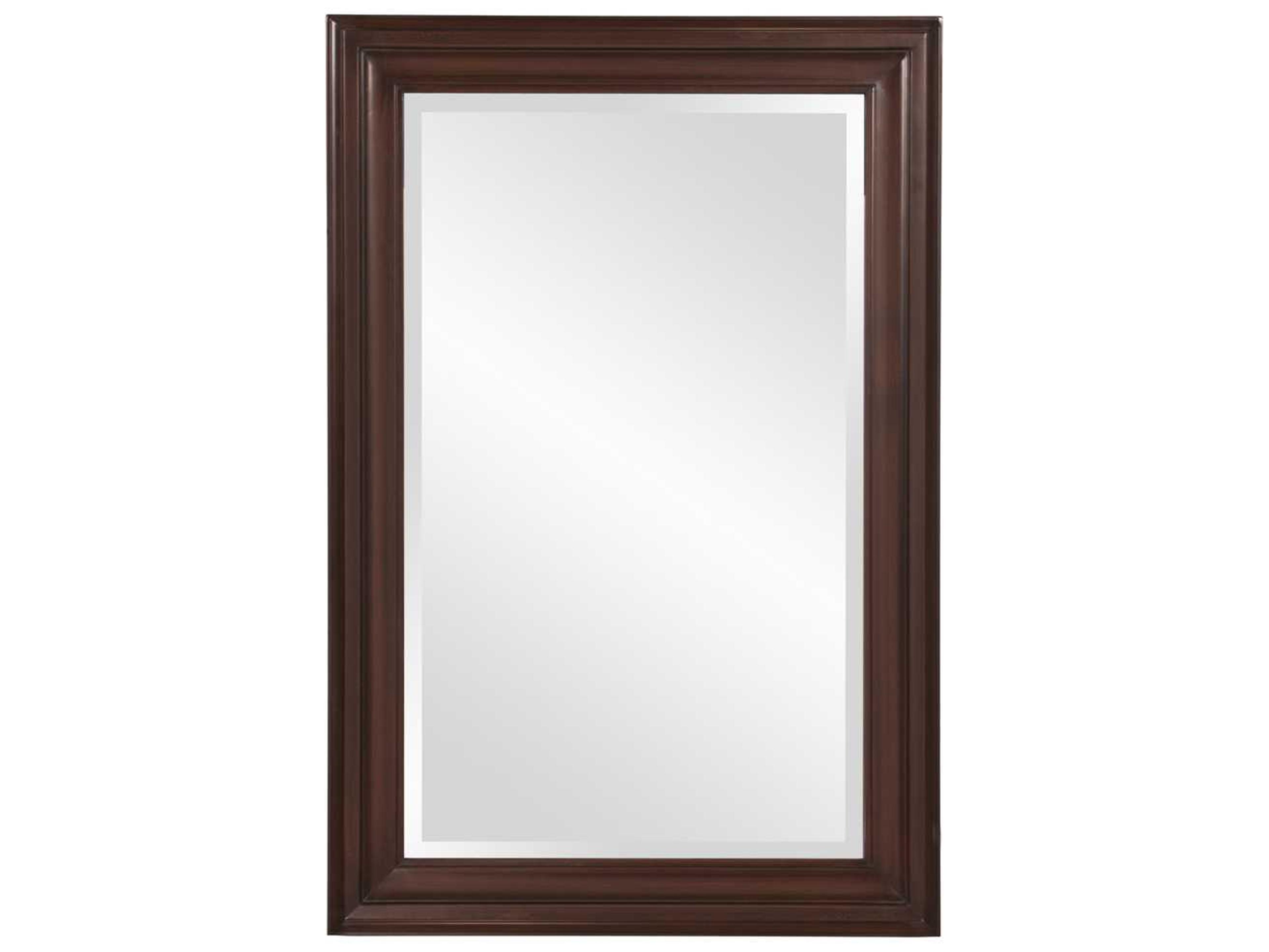 George Rectangular Brown Wall Mirror