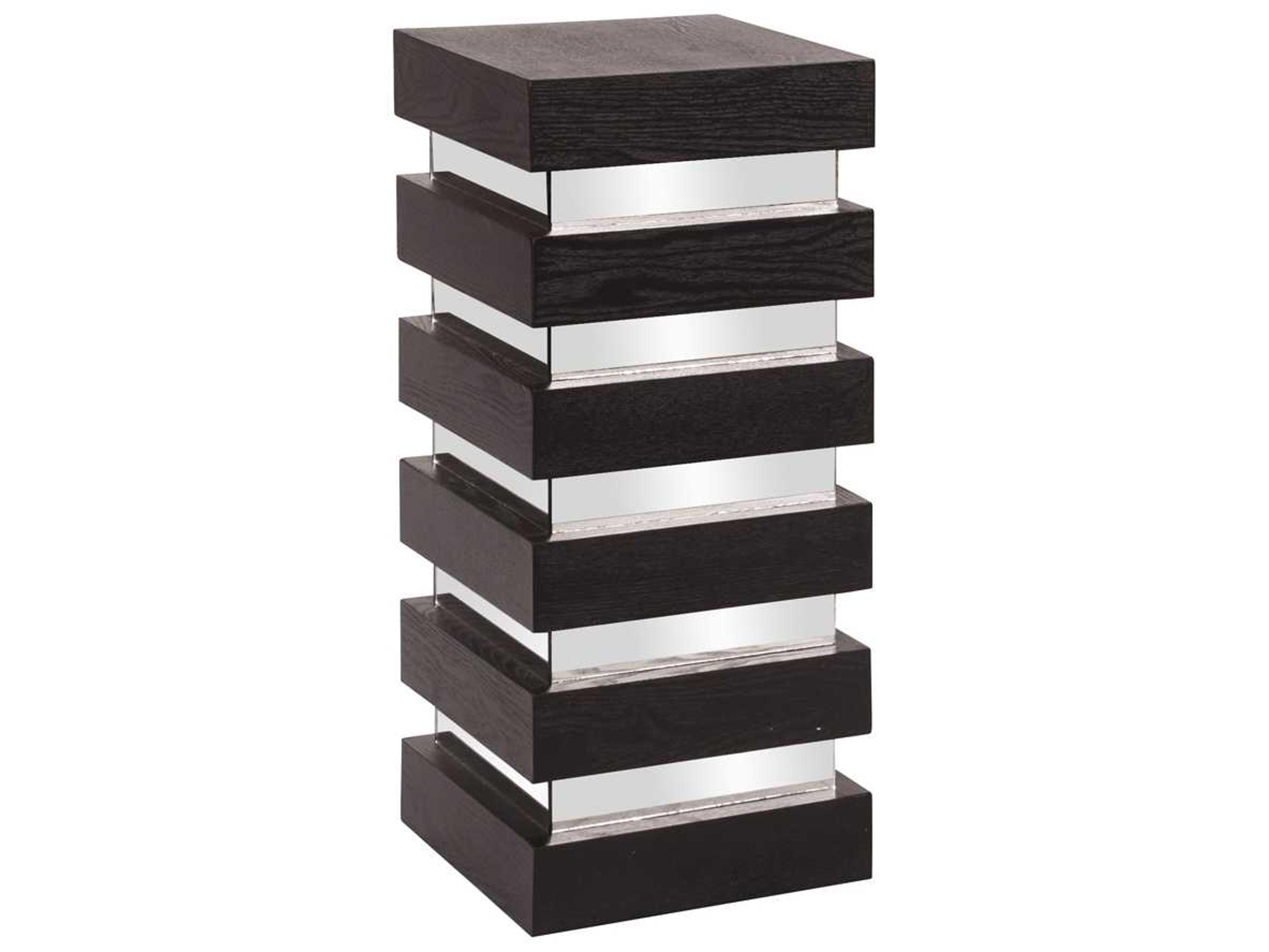 Stepped Wood End Table