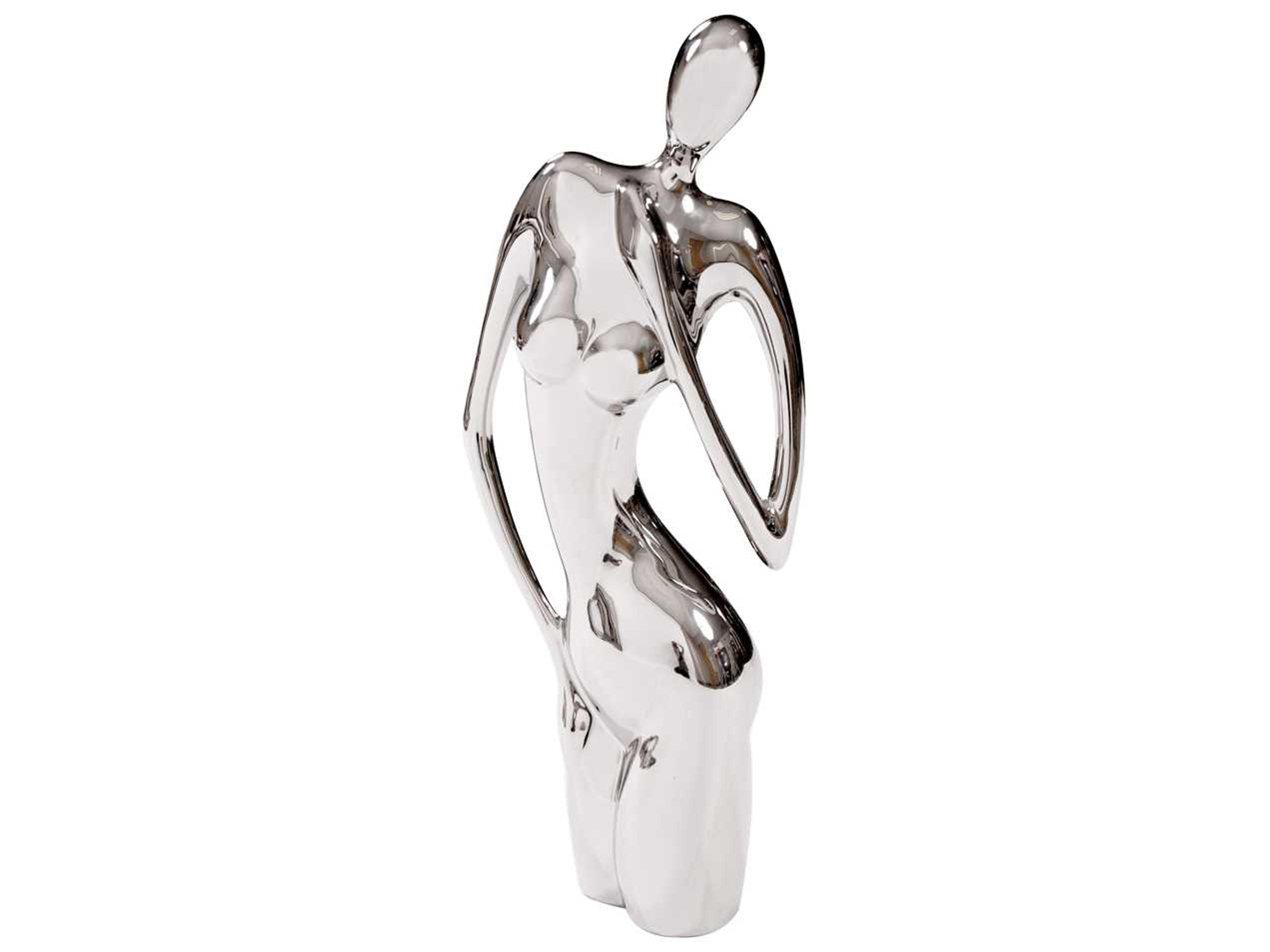 Howard Elliott Strike a Pose Silver Body Sculpture