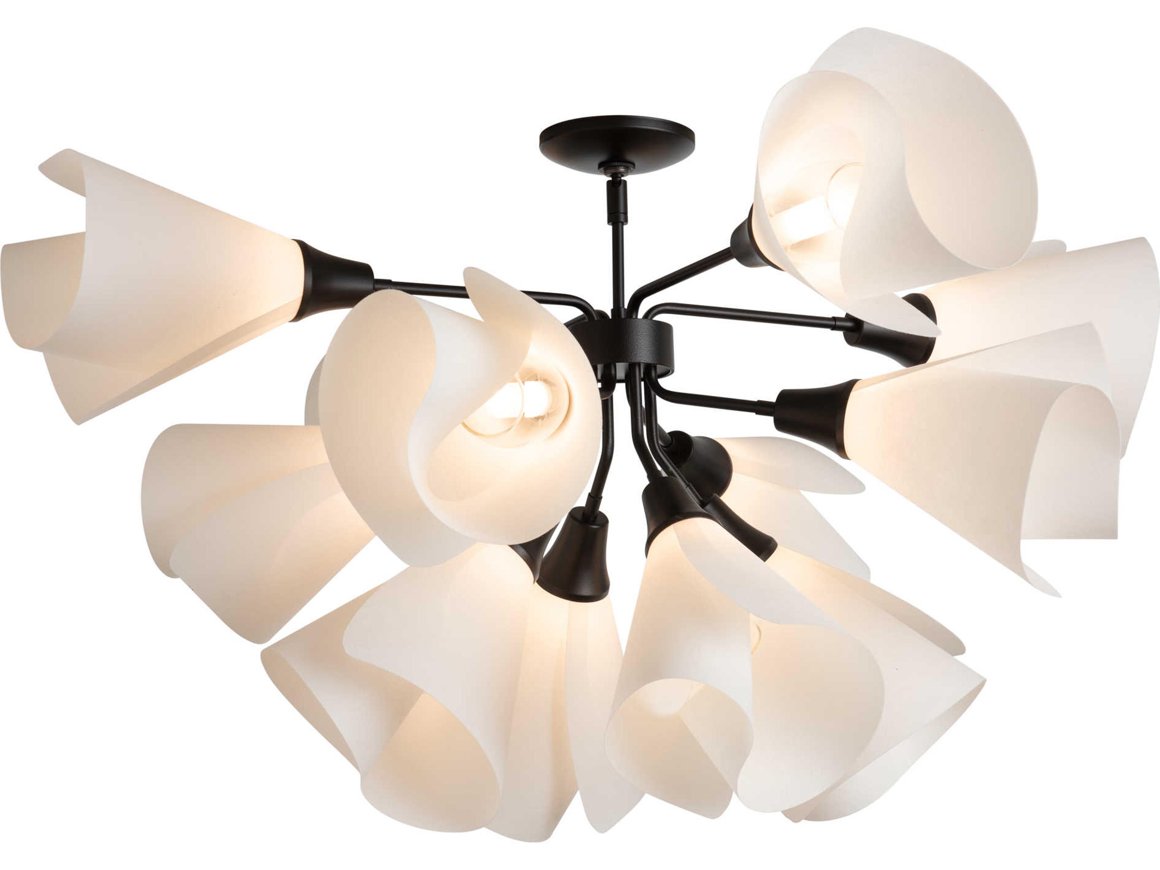 Mobius 12-Light Semi-Flush Mount Modern Ceiling Light