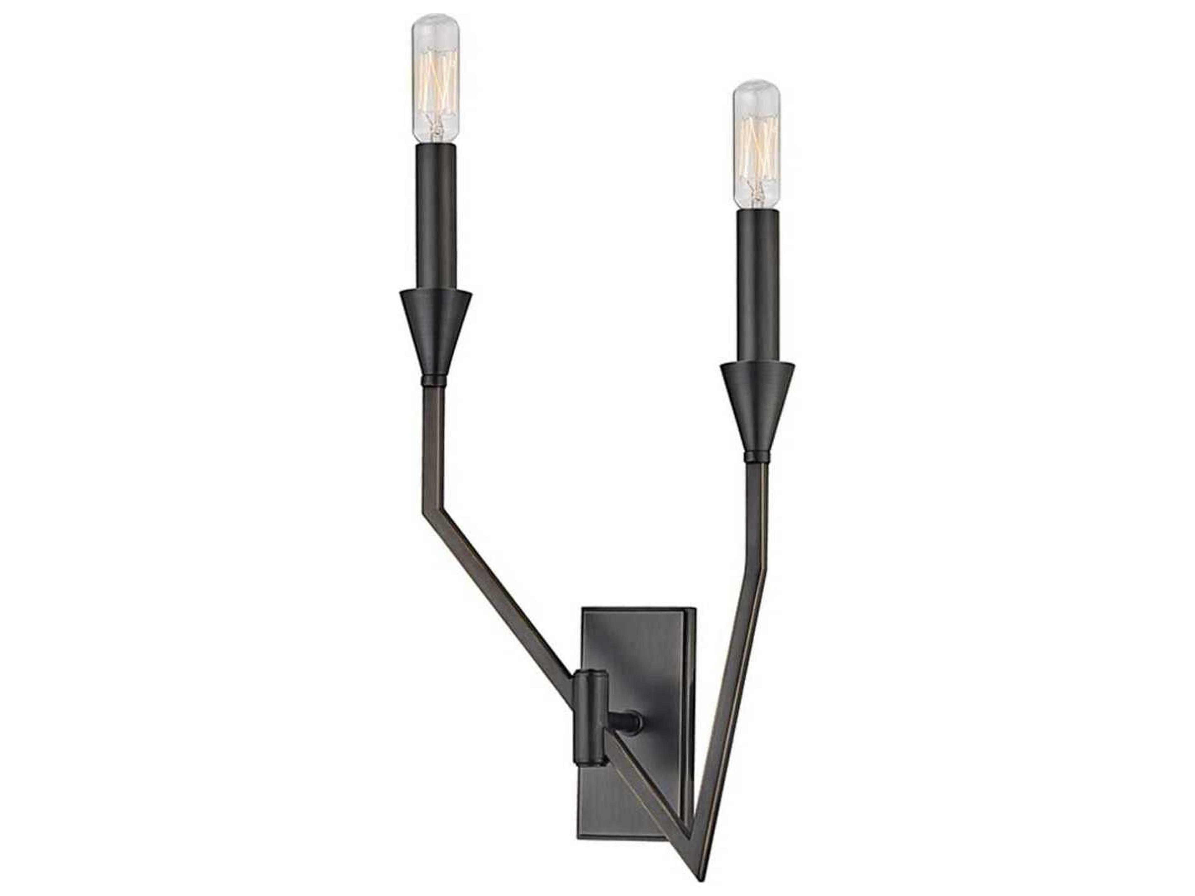 Archie 2-Light Old Bronze Wall Sconce