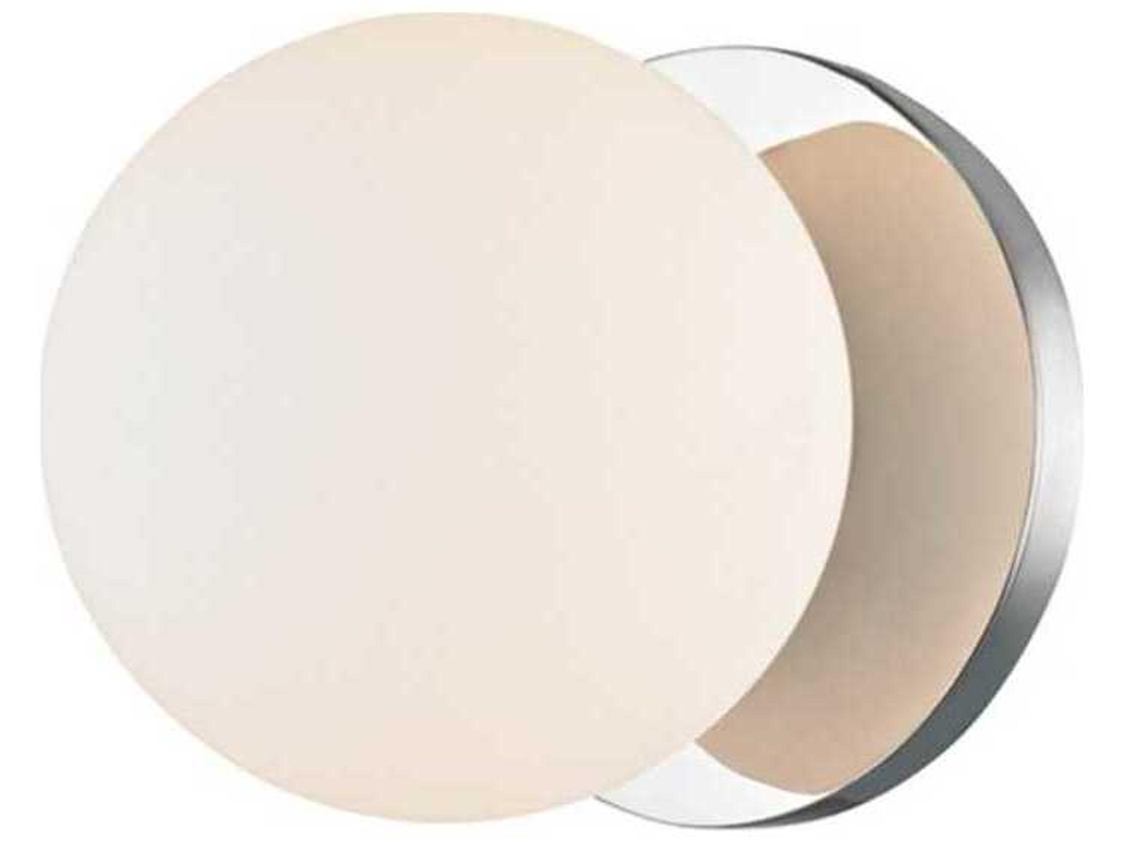 Hudson Valley Baird 1-Light Polished Chrome Off White Glass LED Wall Sconce