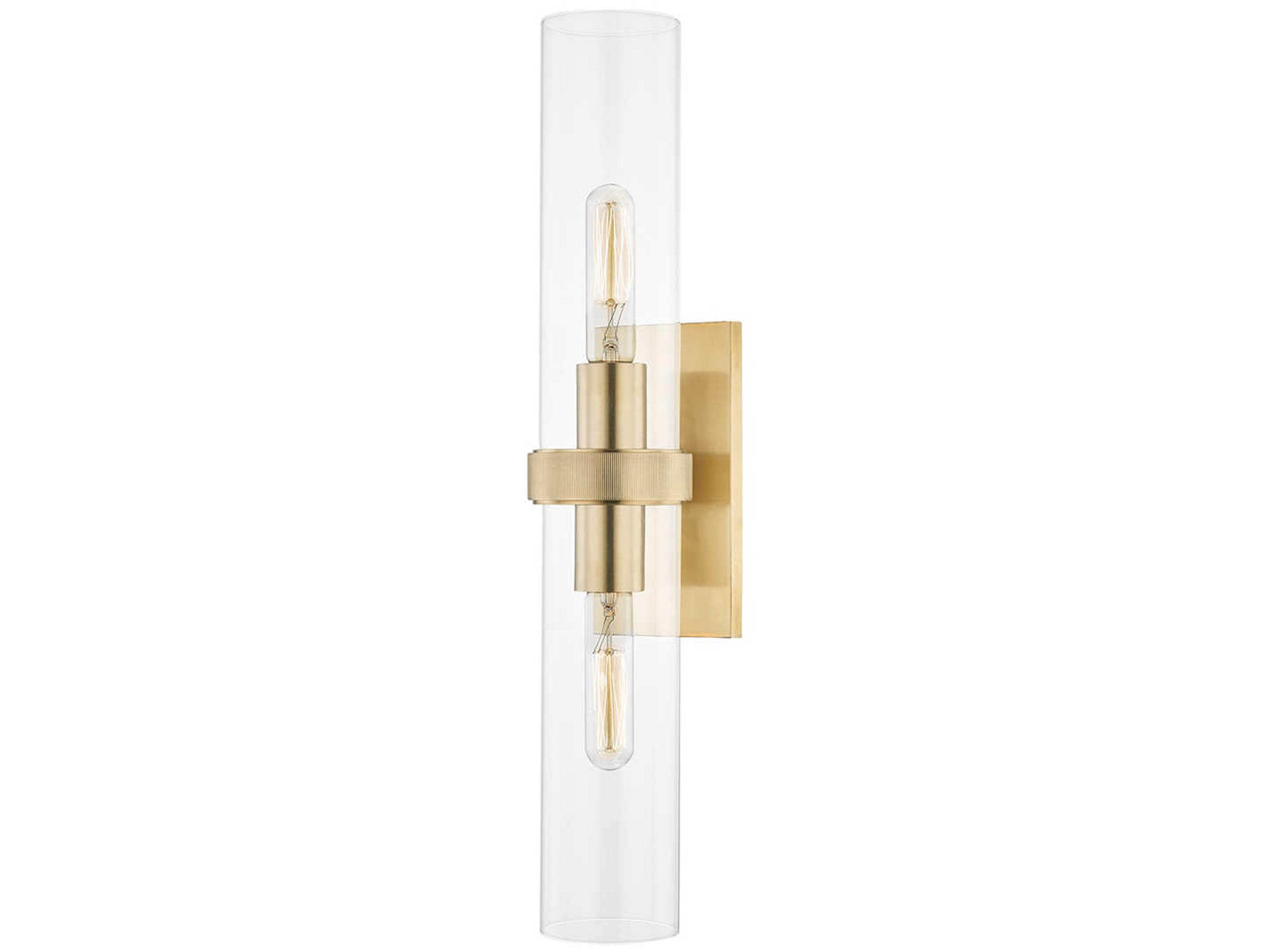 Briggs Wall Sconce in Aged Brass