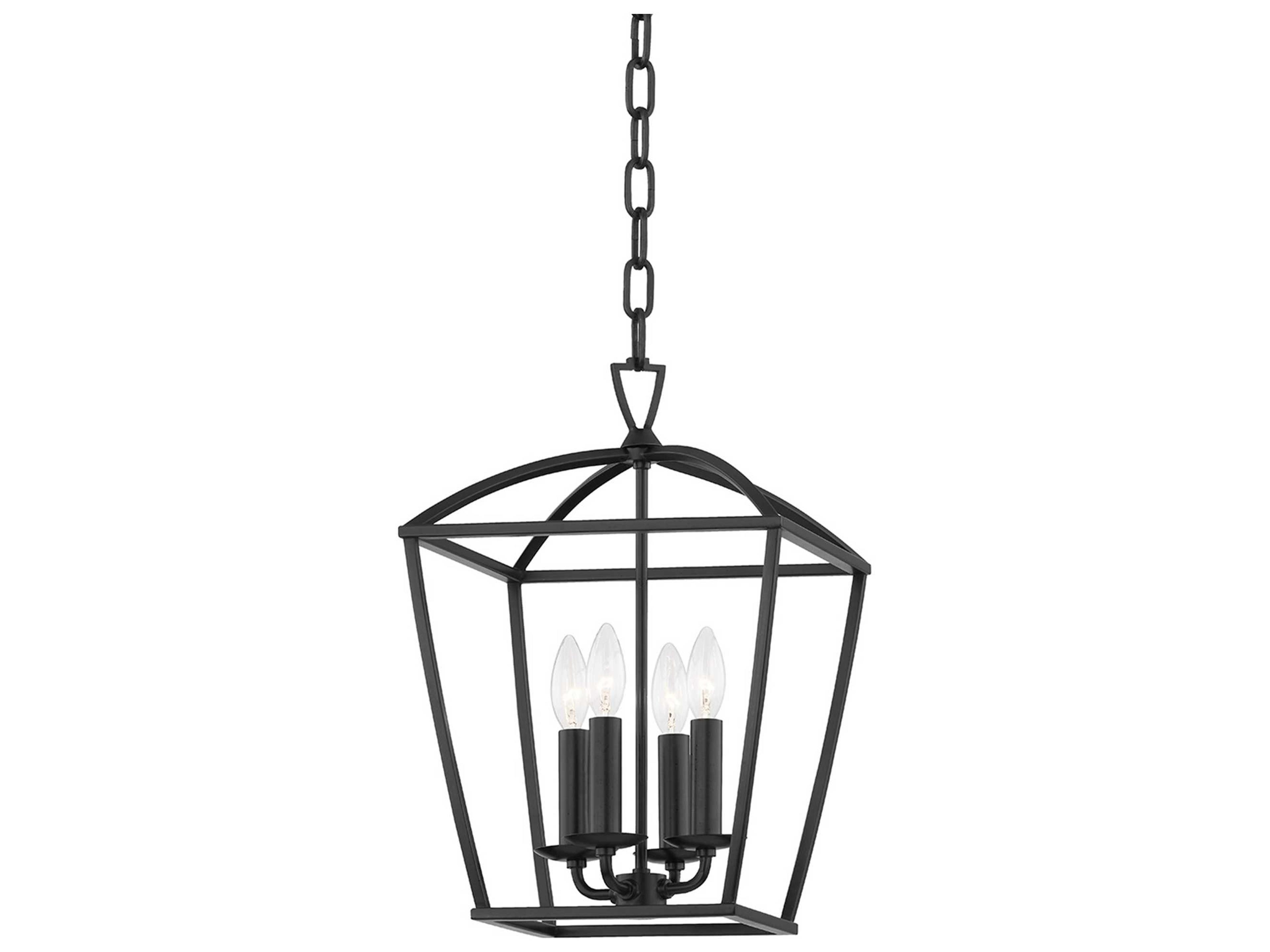 Bryant 4-Light Aged Iron Black Candelabra Chandelier
