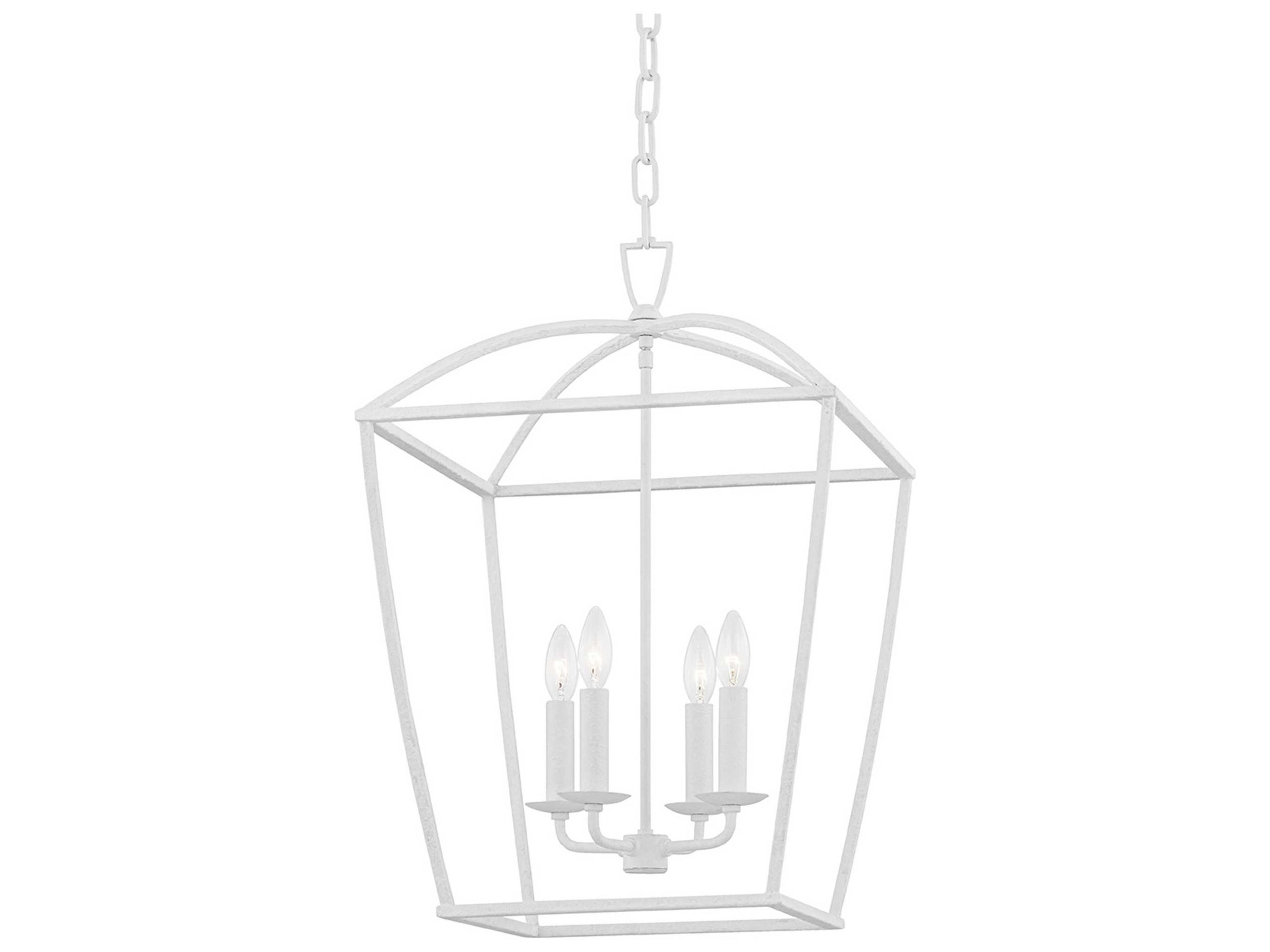 Bryant 4-Light White Plaster Candelabra Chandelier