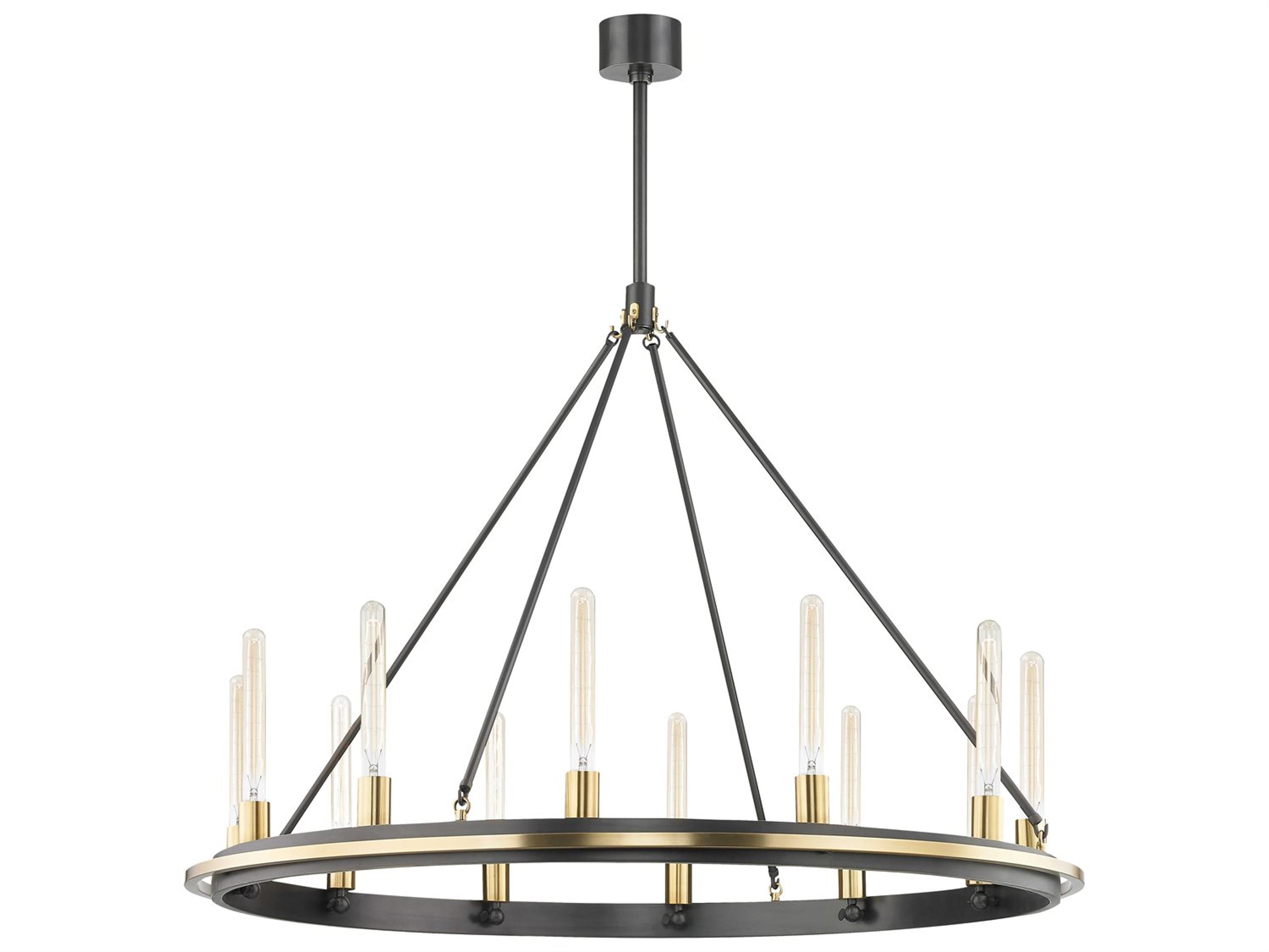 Chambers 12-Light Aged Old Bronze Round Chandelier