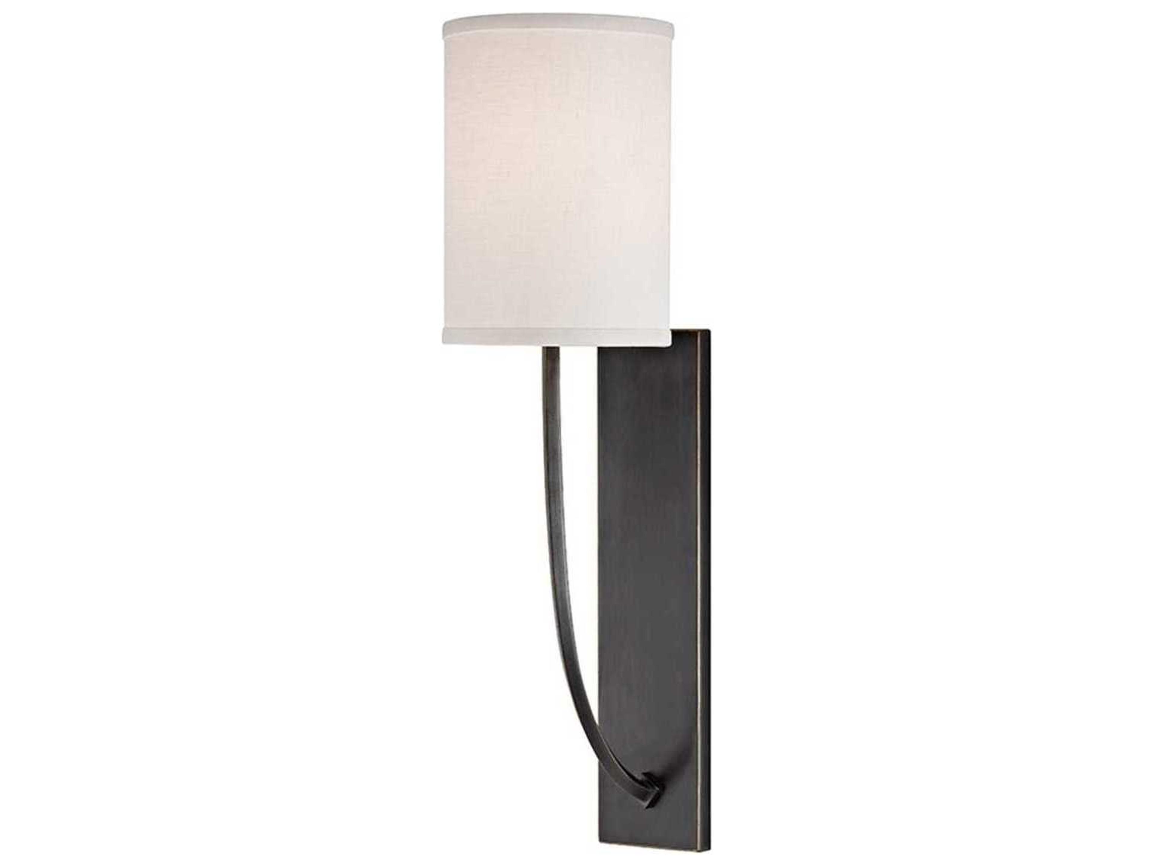 Colton 1-Light Old Bronze Off White Wall Sconce