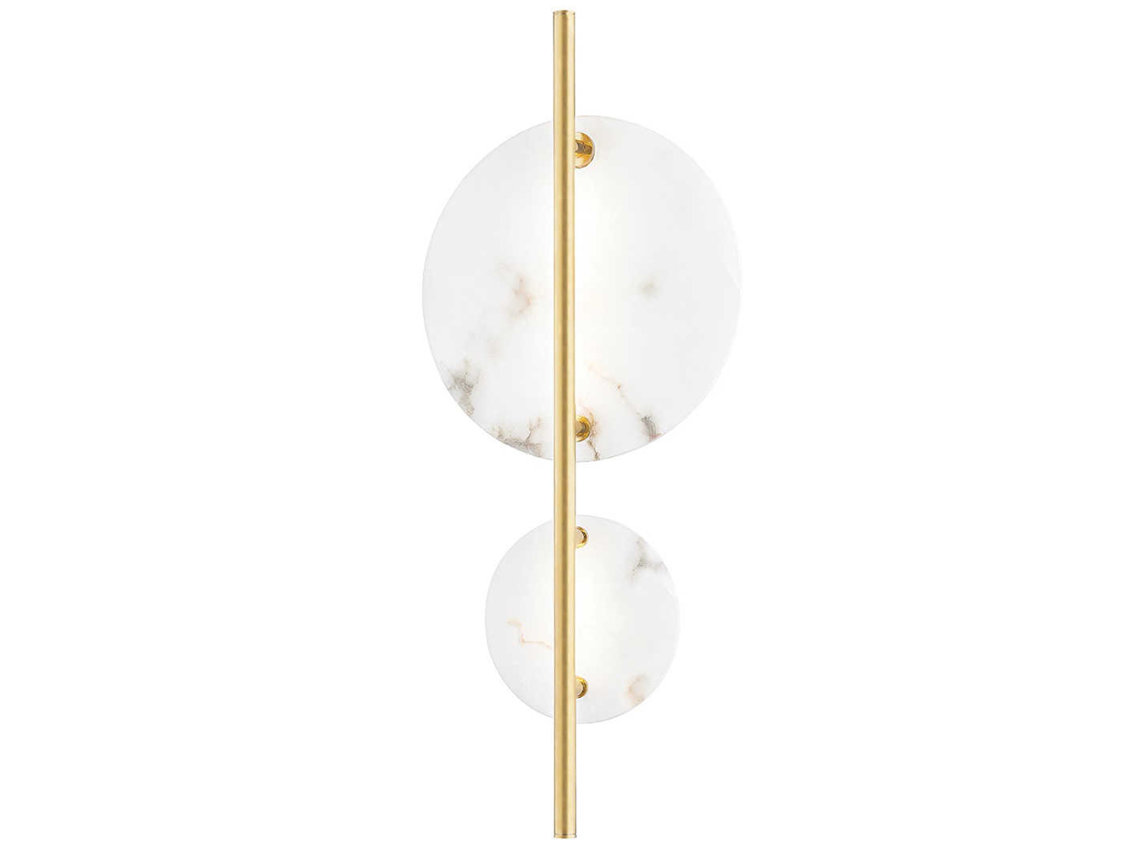 Croft 2-Light Aged Brass LED Wall Sconce