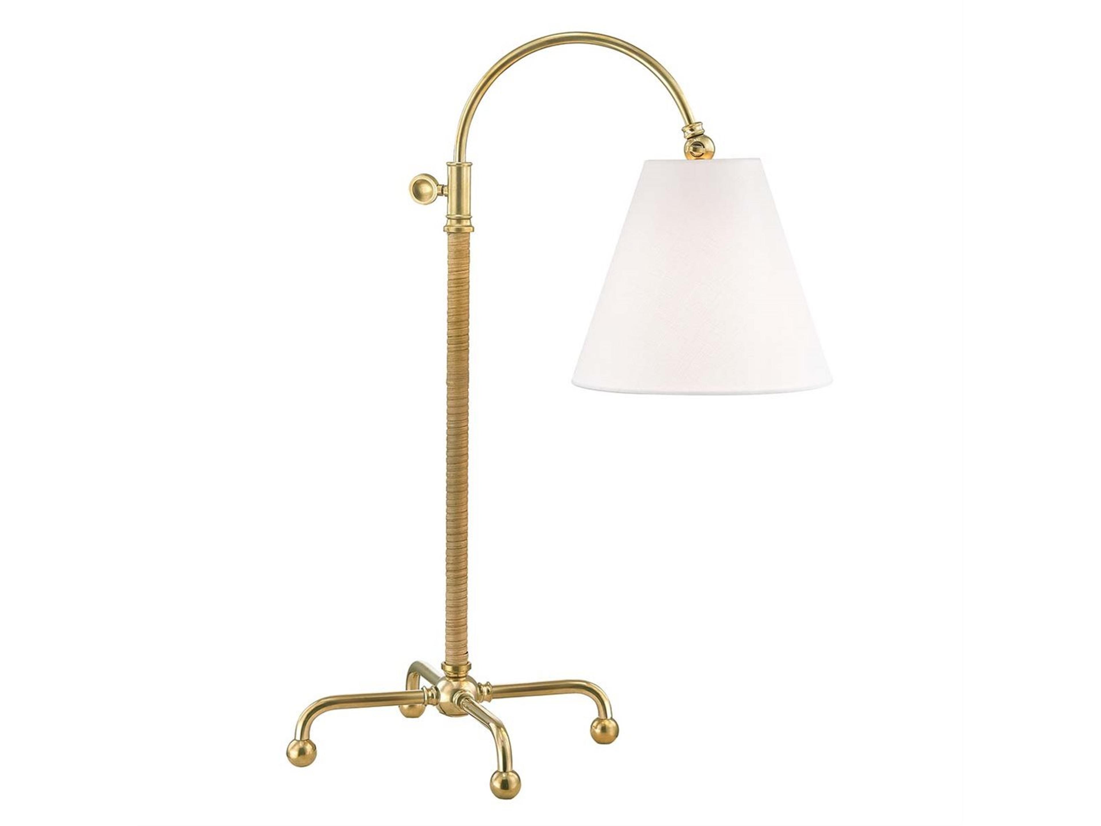 Curves No.1 Table Lamp in Aged Brass