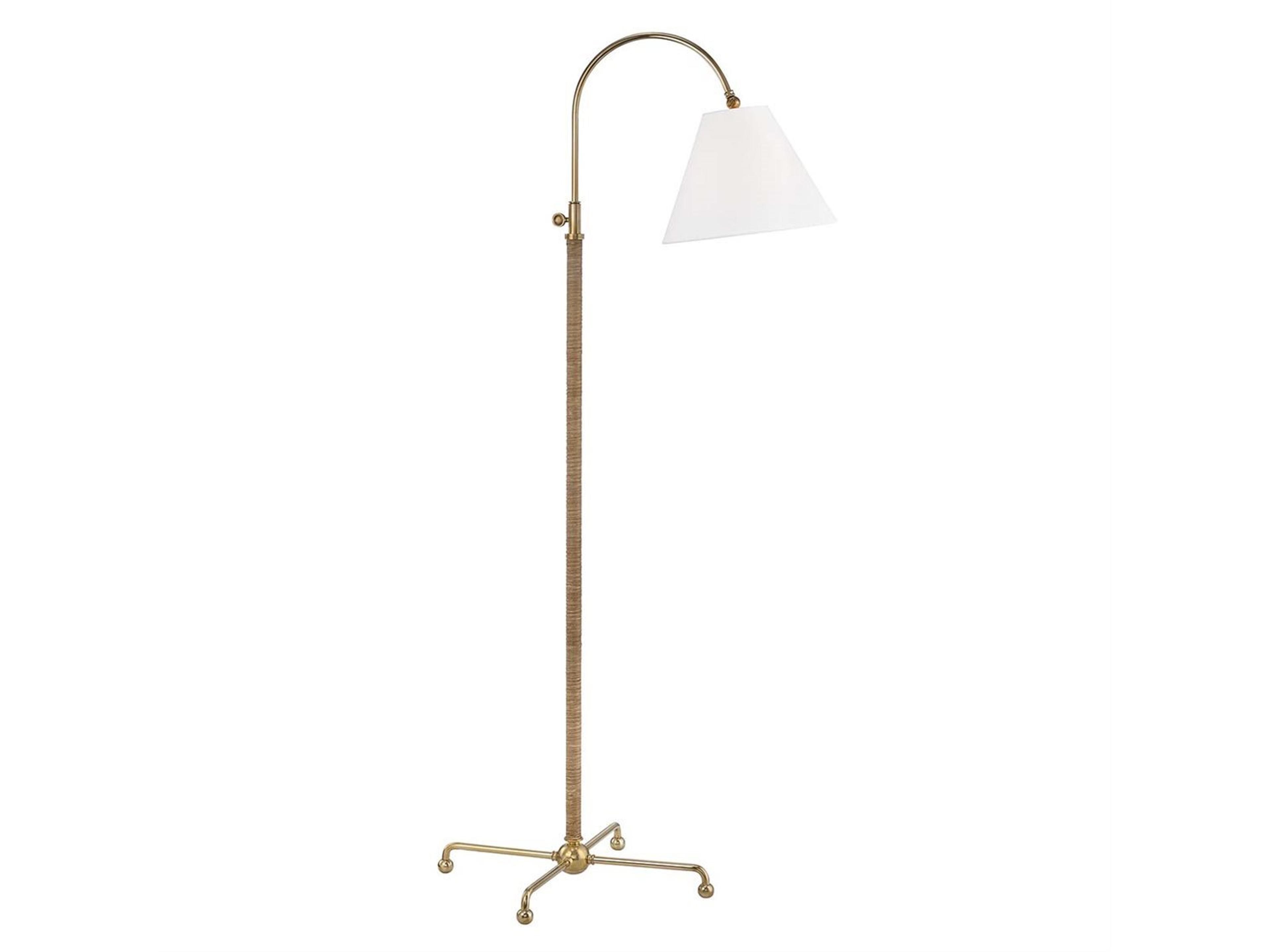 Lighting Curves No.1 Floor Lamp in Aged Brass