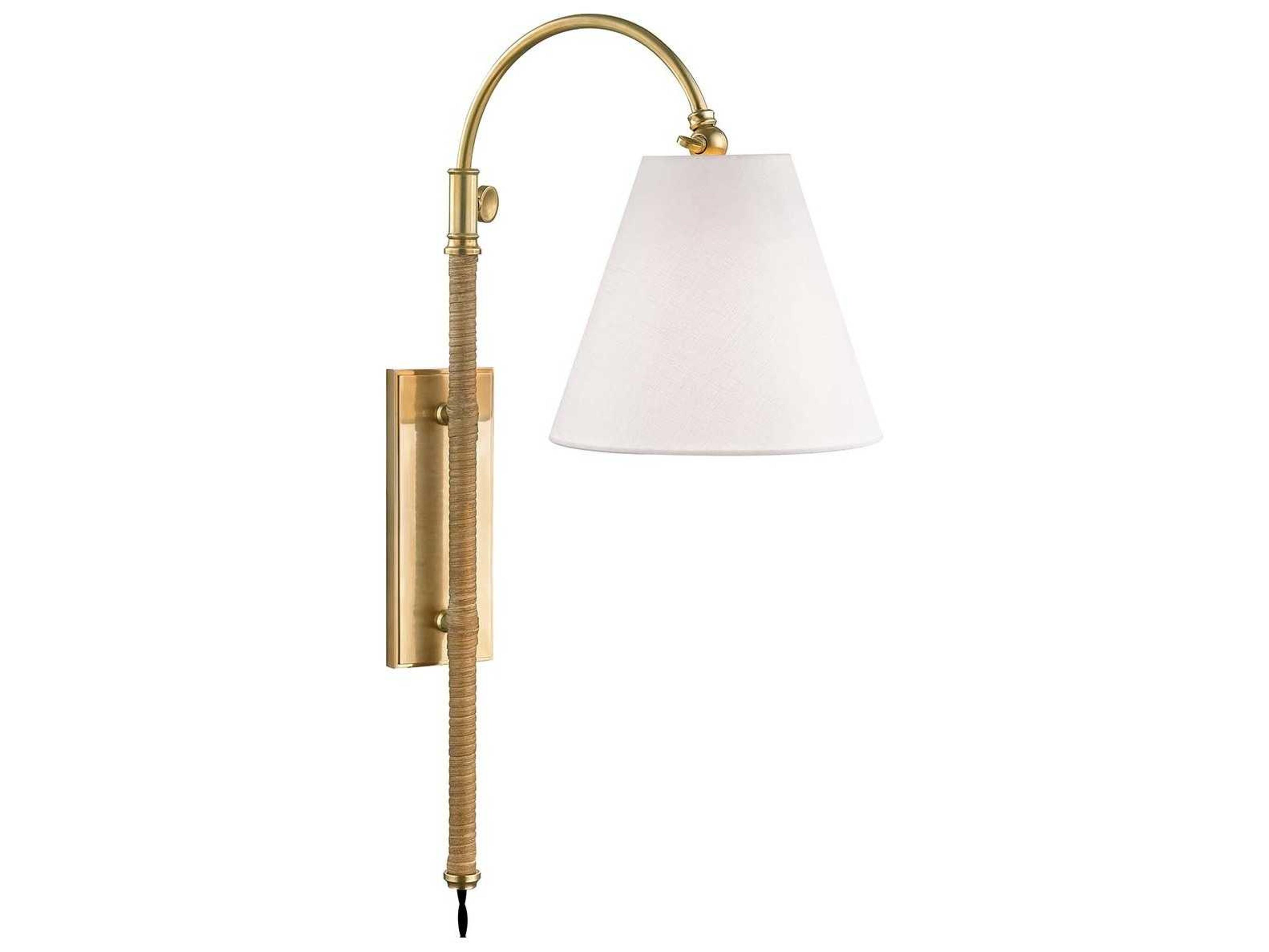 Curves No.1 Wall Sconce in Aged Brass