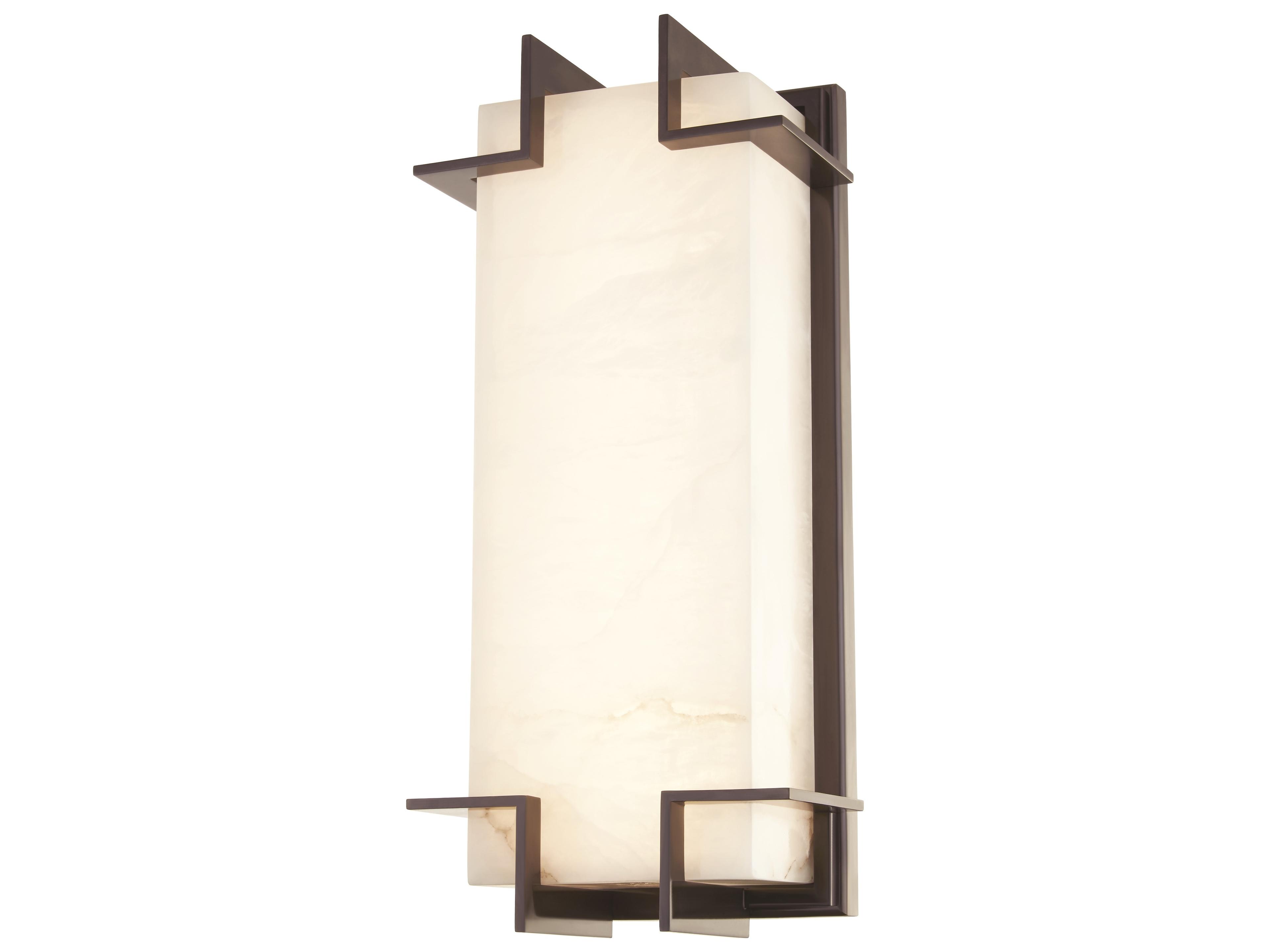 Delmar 1-Light Old Bronze Off White LED Wall Sconce