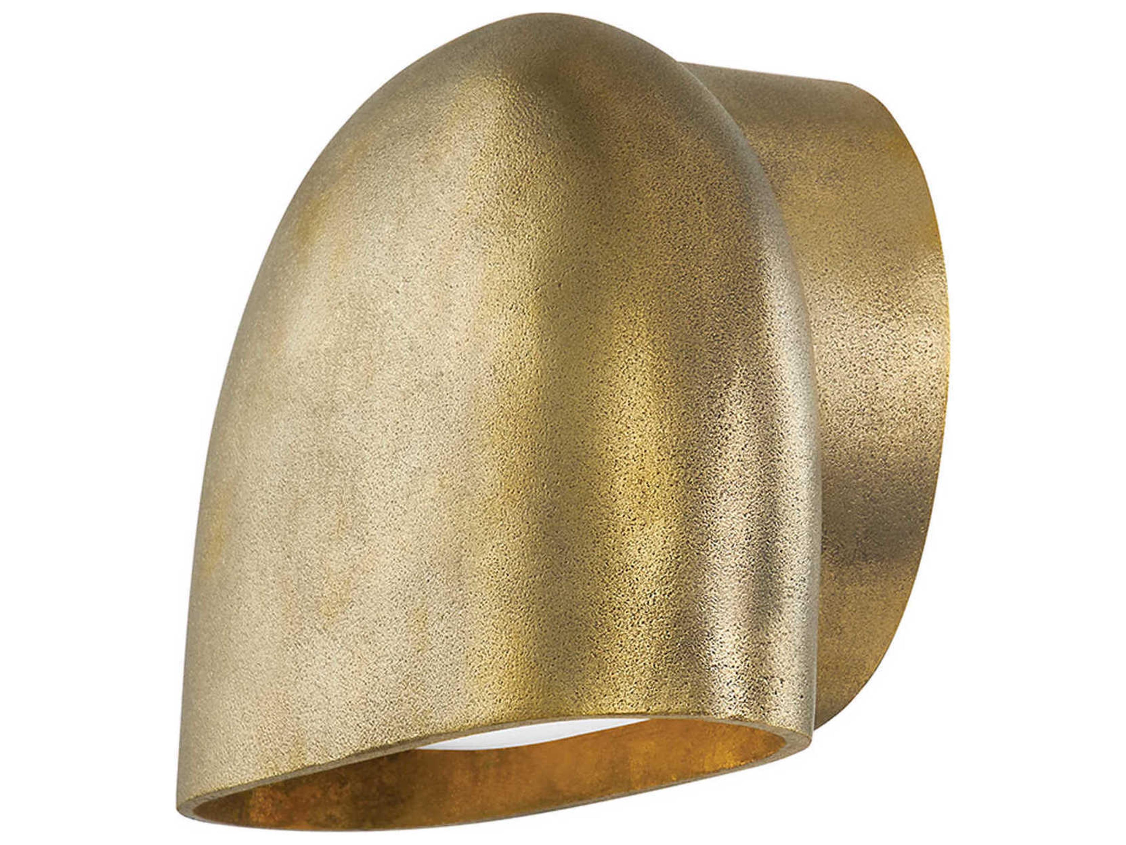 Diggs 1-Light Aged Brass LED Wall Sconce