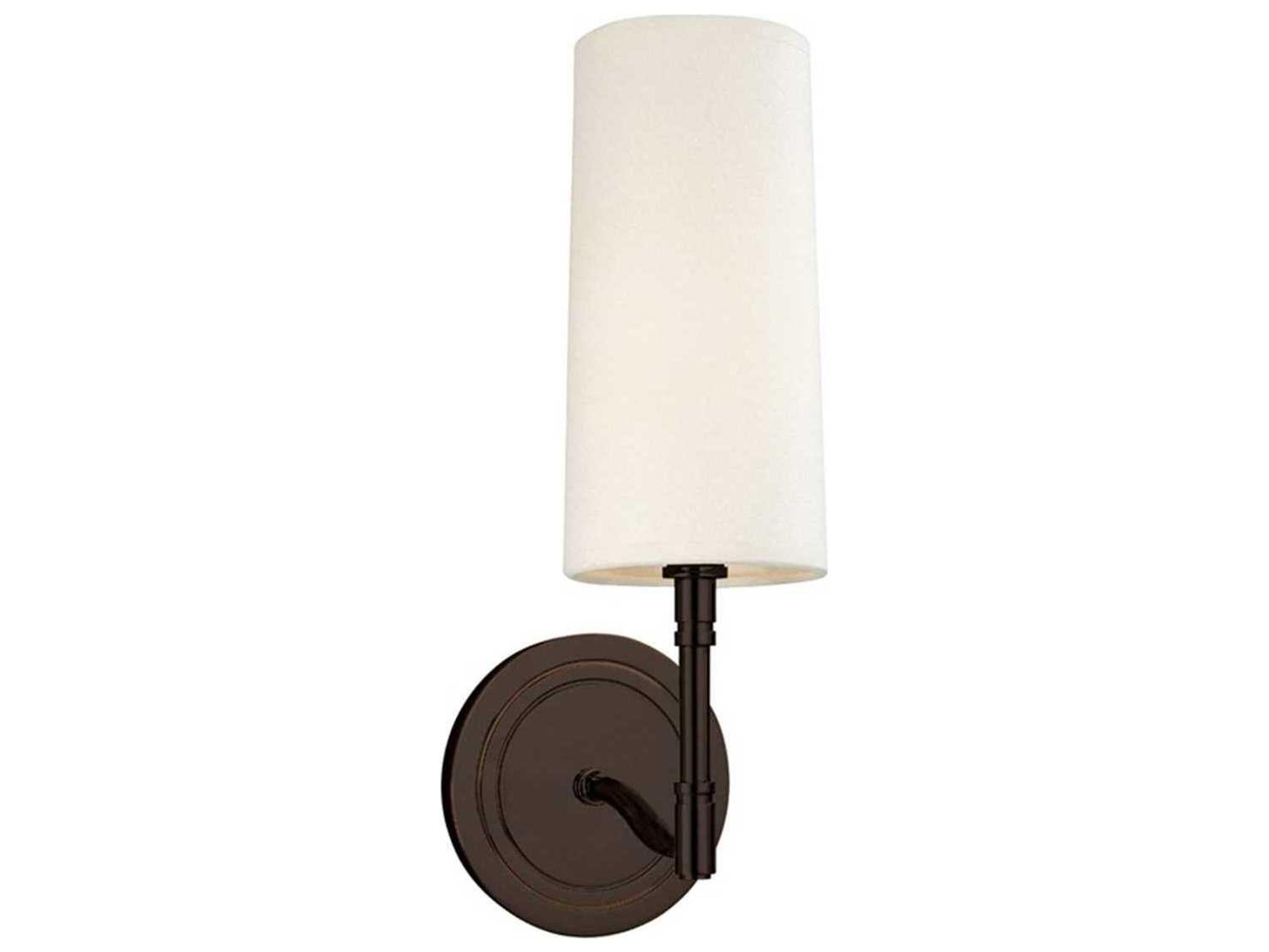Dillon 1-Light Old Bronze Off White Wall Sconce