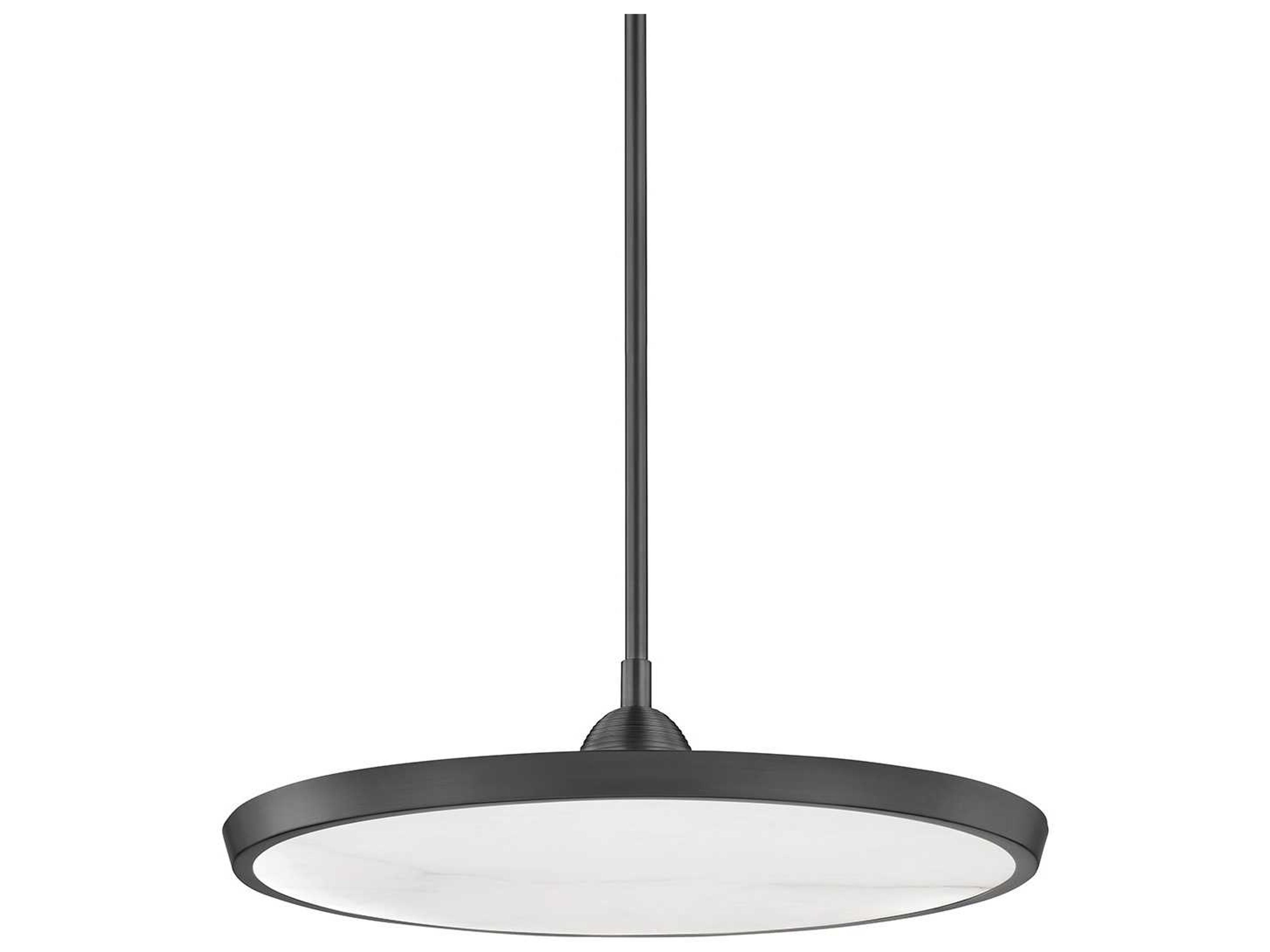 Draper 1-Light Old Bronze LED Round Pendant