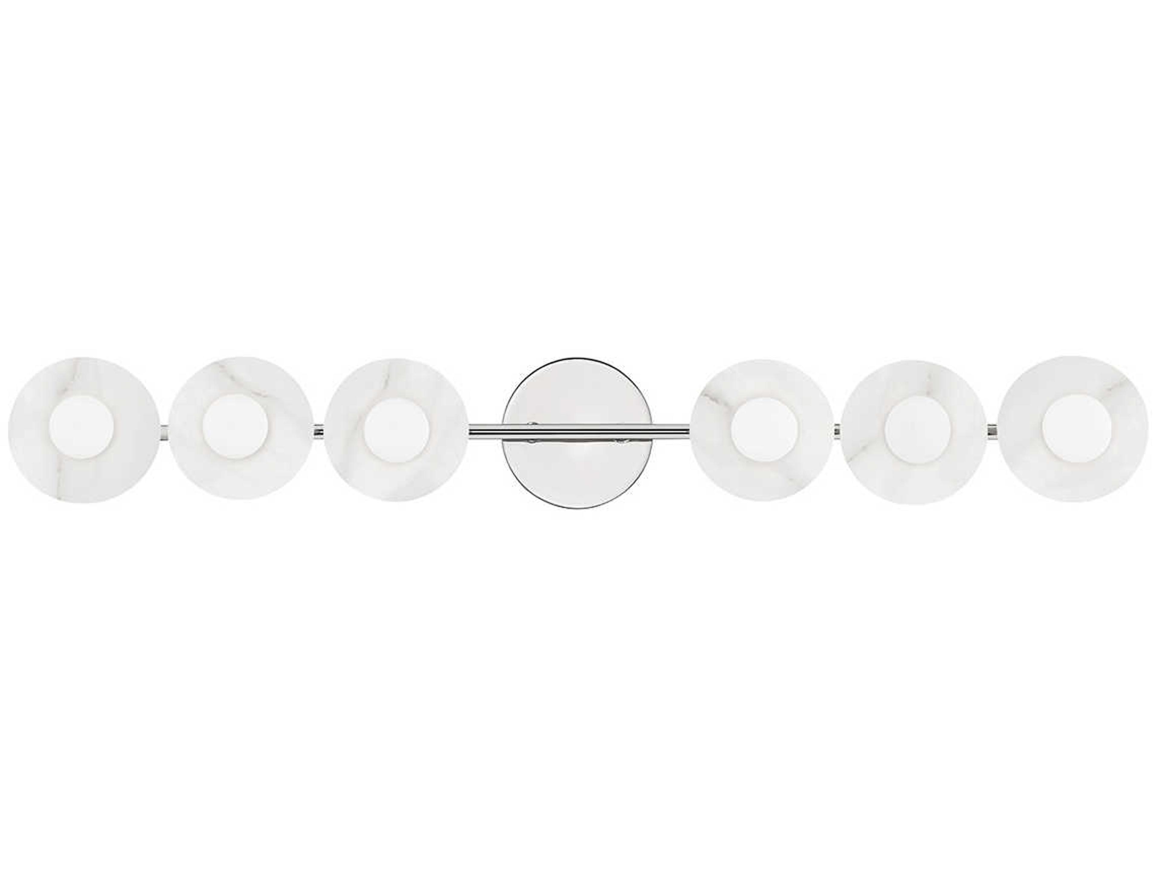 Elmont 6-Light Polished Nickel Vanity Light