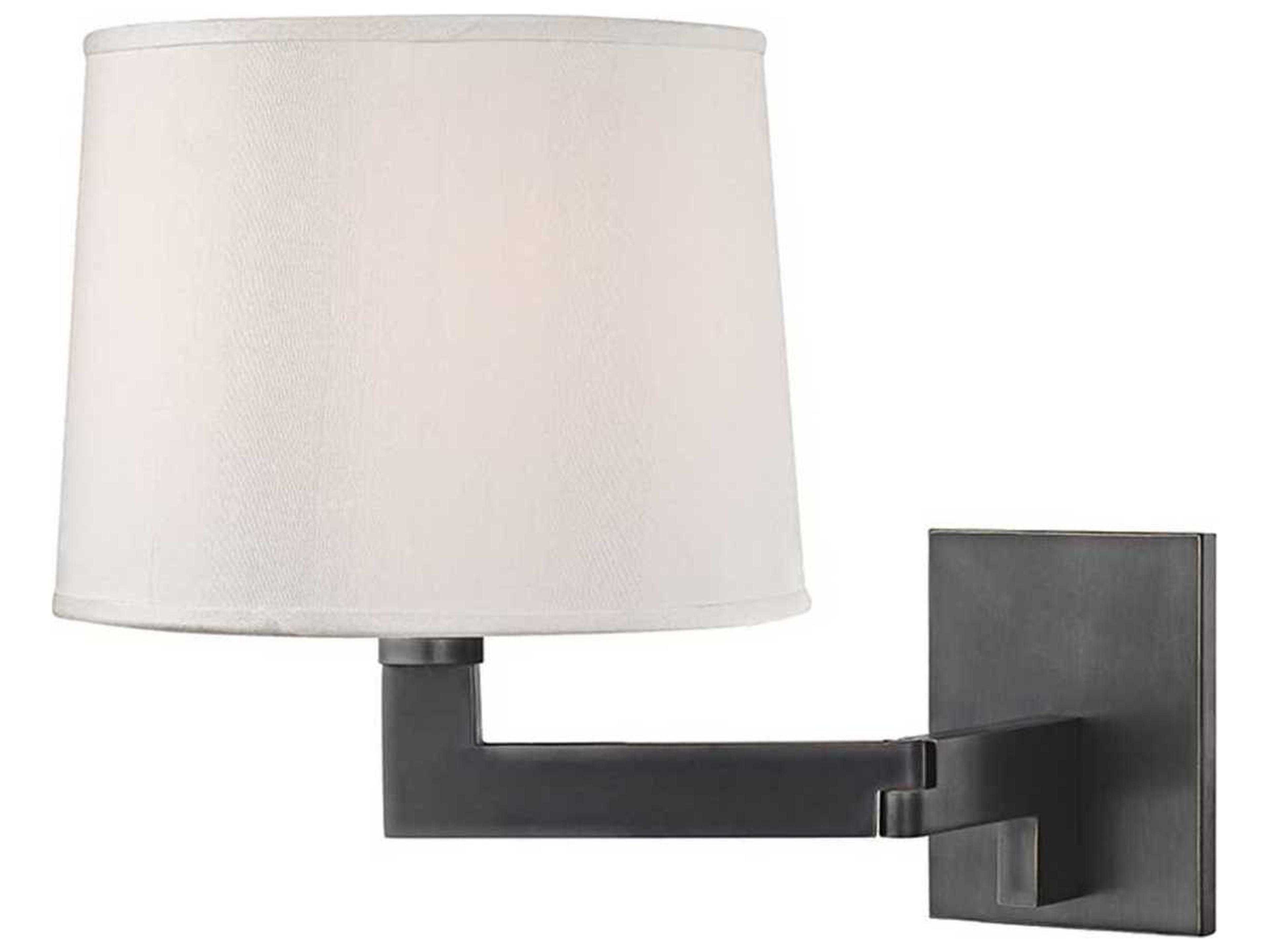 Fairport 1-Light Old Bronze White Wall Sconce