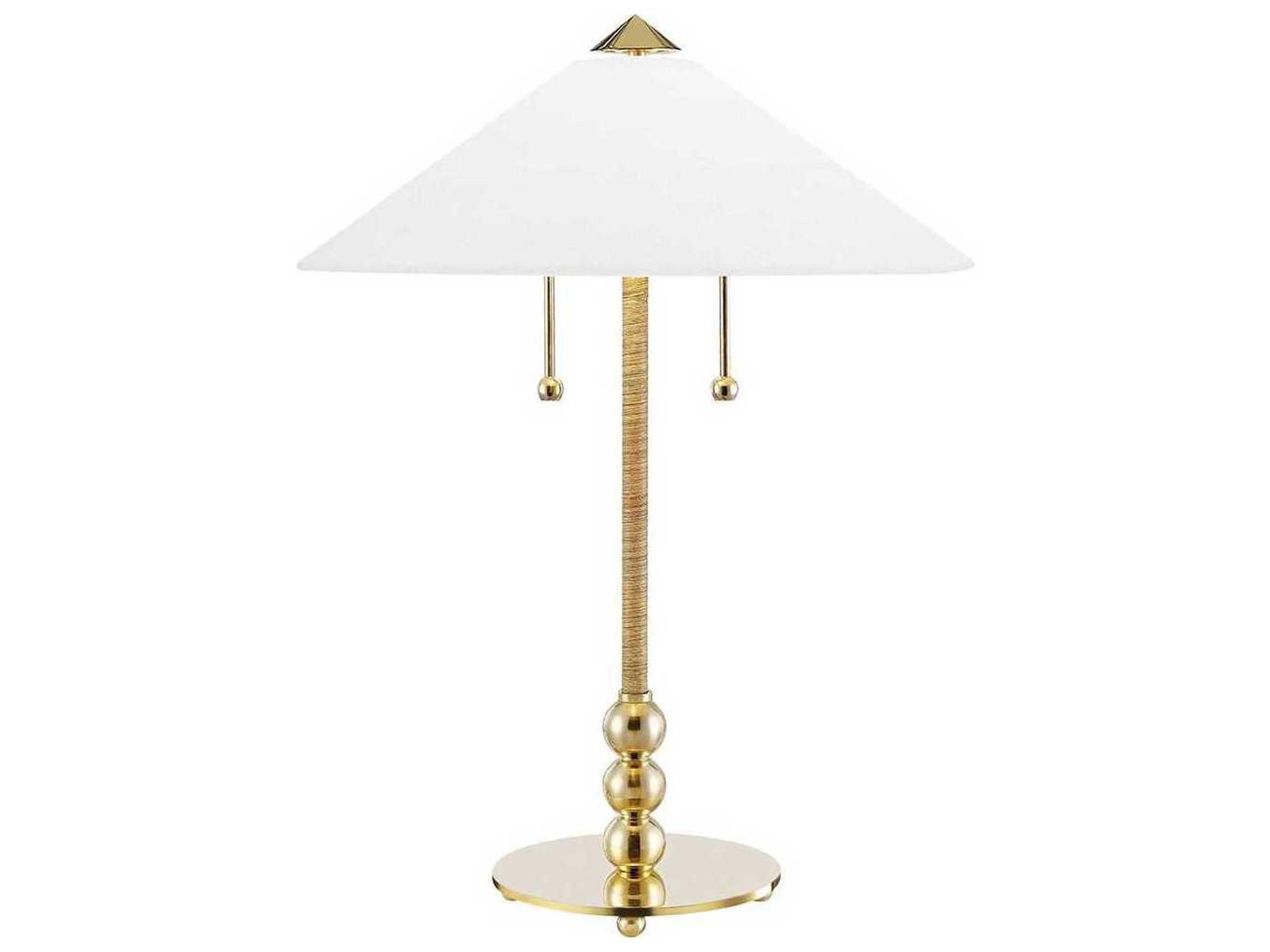 Flare Aged Brass Table Lamp