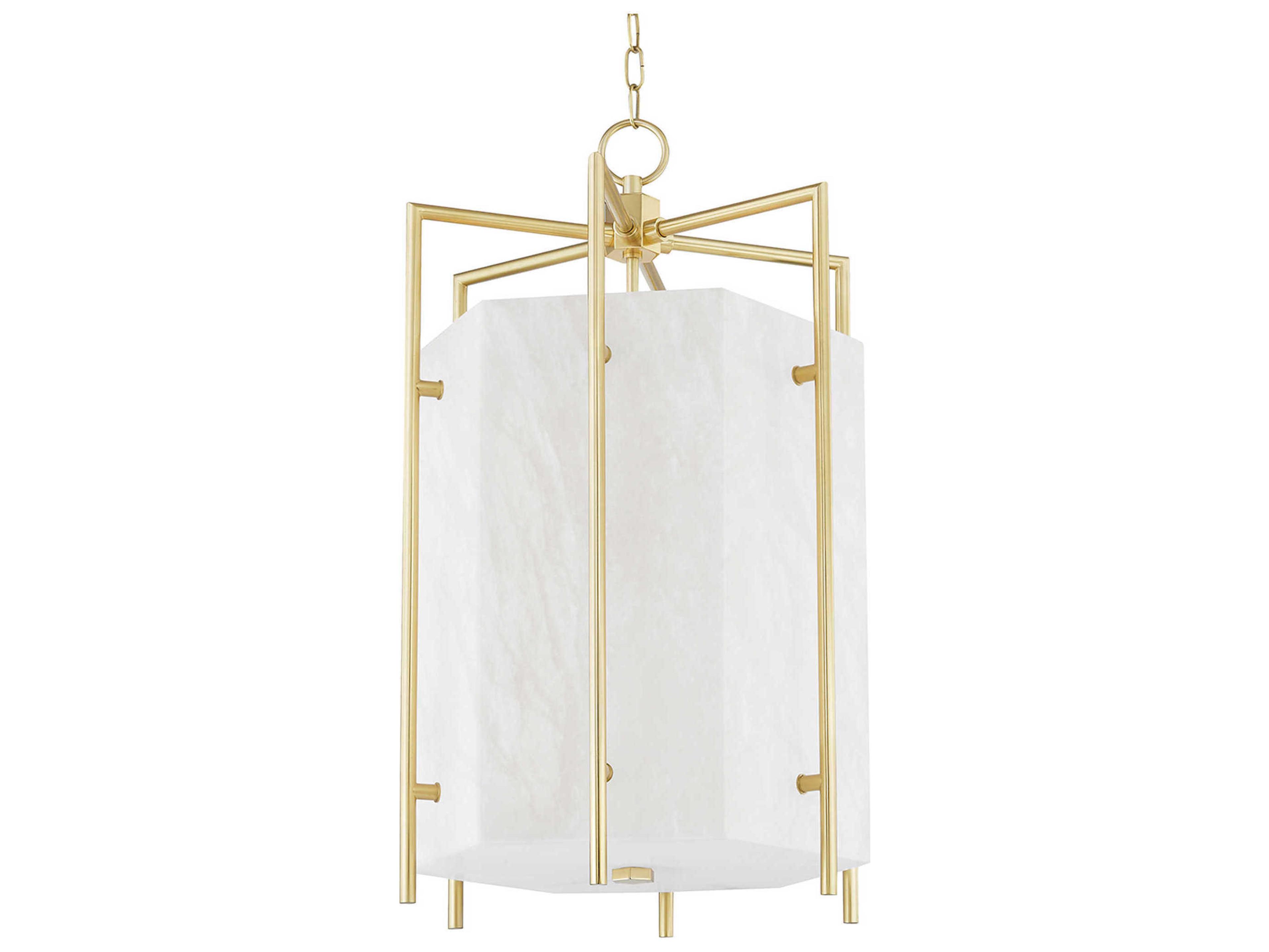 Flatbush 6-Light Aged Brass LED Pendant