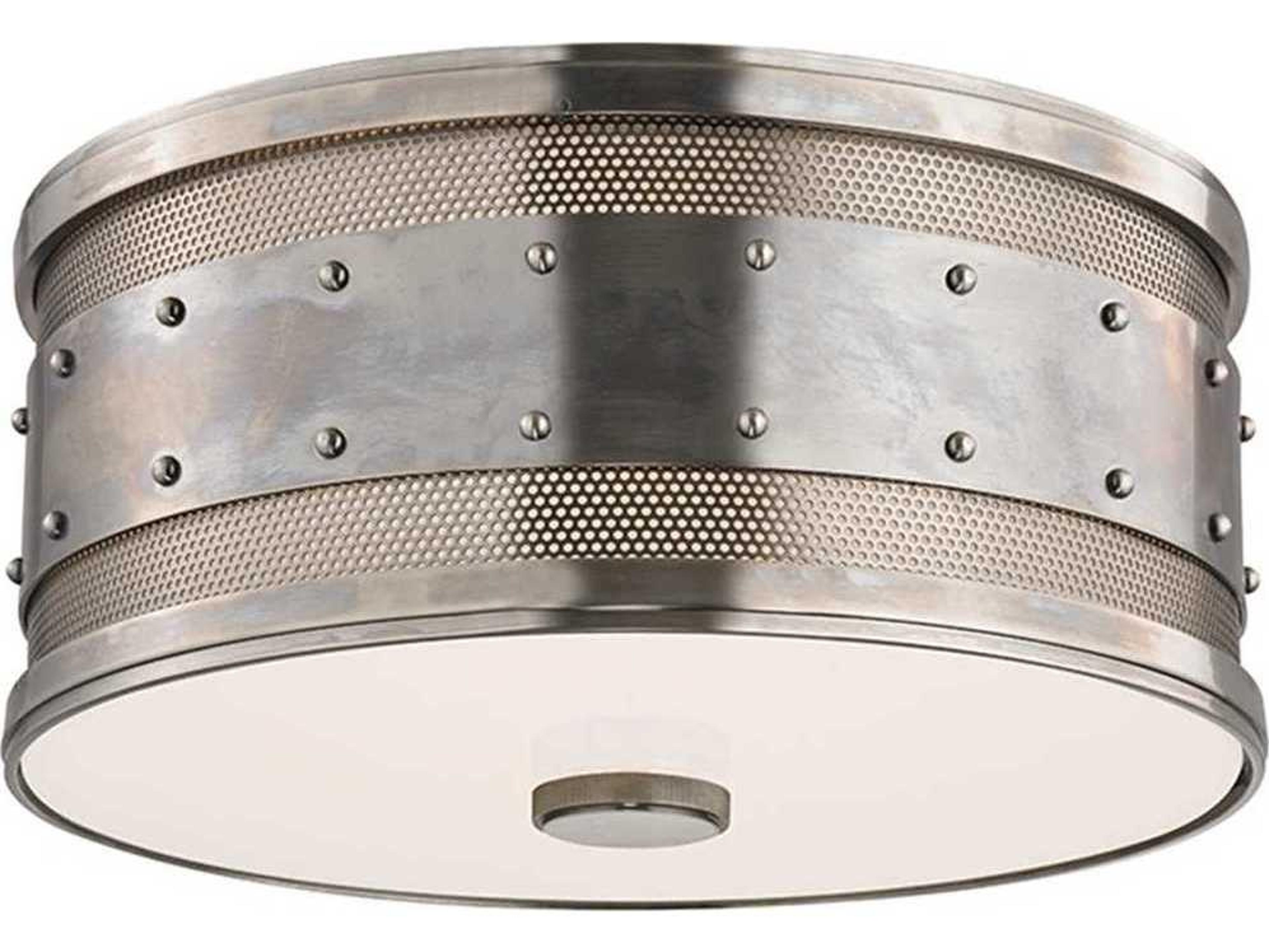 Gaines Two Light Flush Mount Modern Industrial Ceiling Light