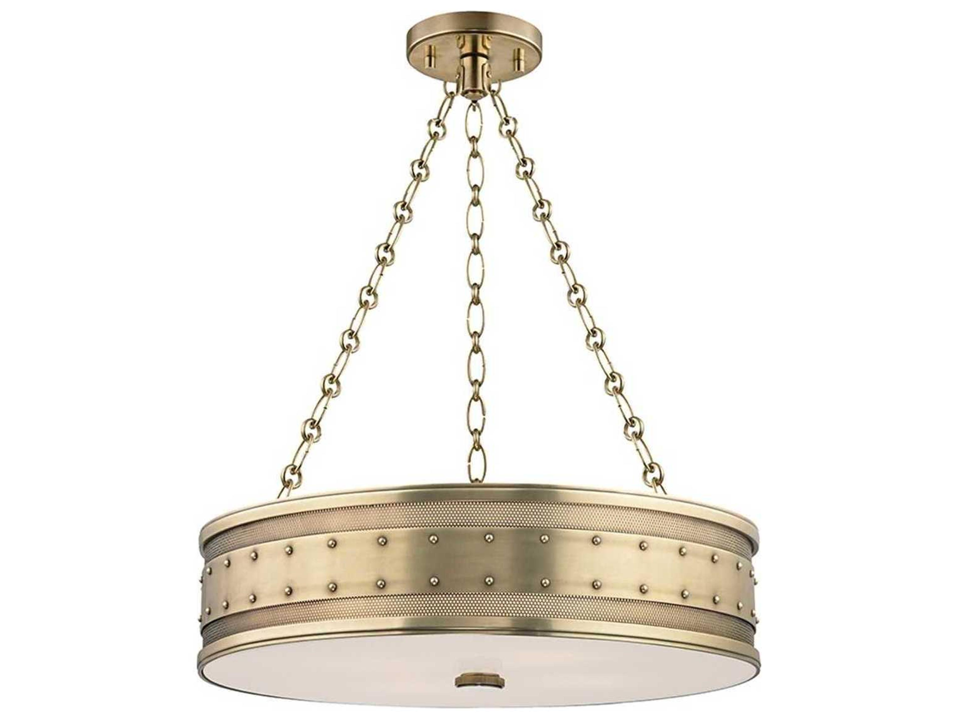 Gaines Pendant Light in Aged Brass