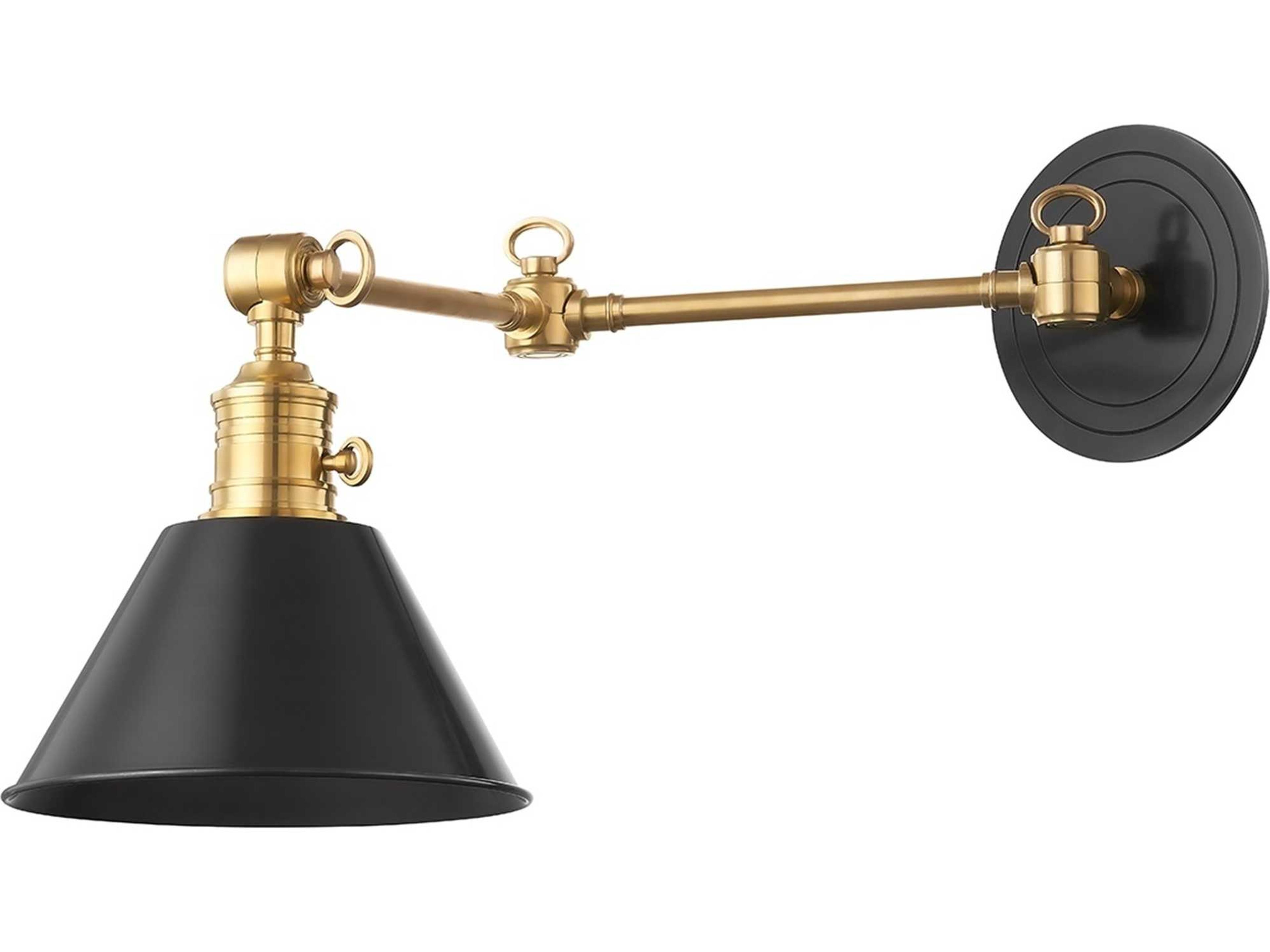 Garden City Wall Sconce Aged Old Bronze Adjustable Arm Light