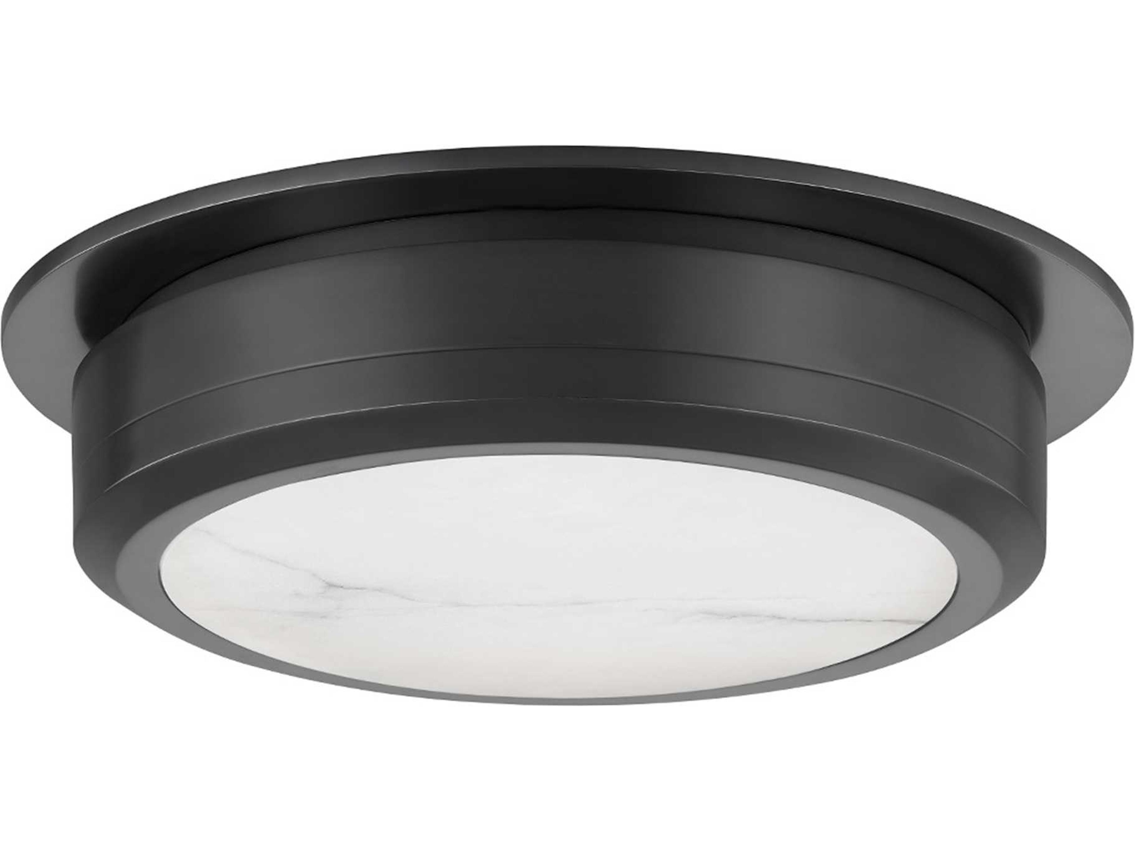 Greenport 1-Light Old Bronze LED Drum Flush Mount
