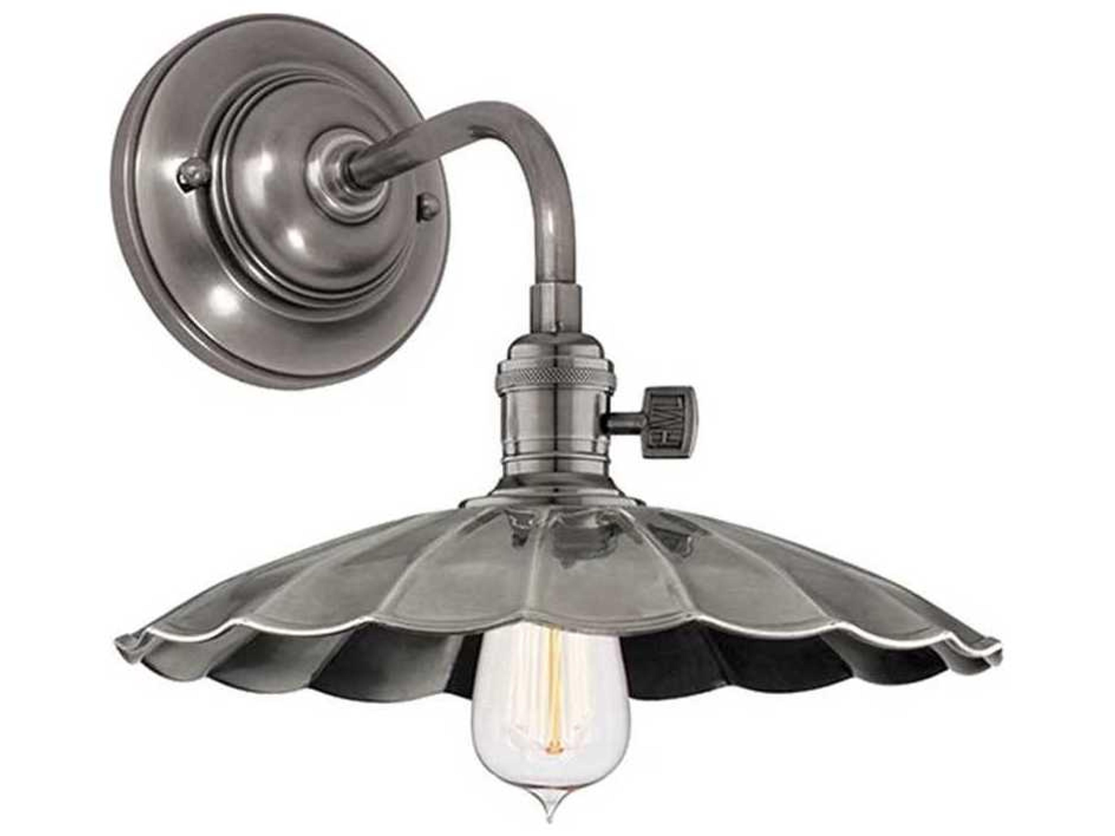 Heirloom 1-Light Historic Nickel Wall Sconce