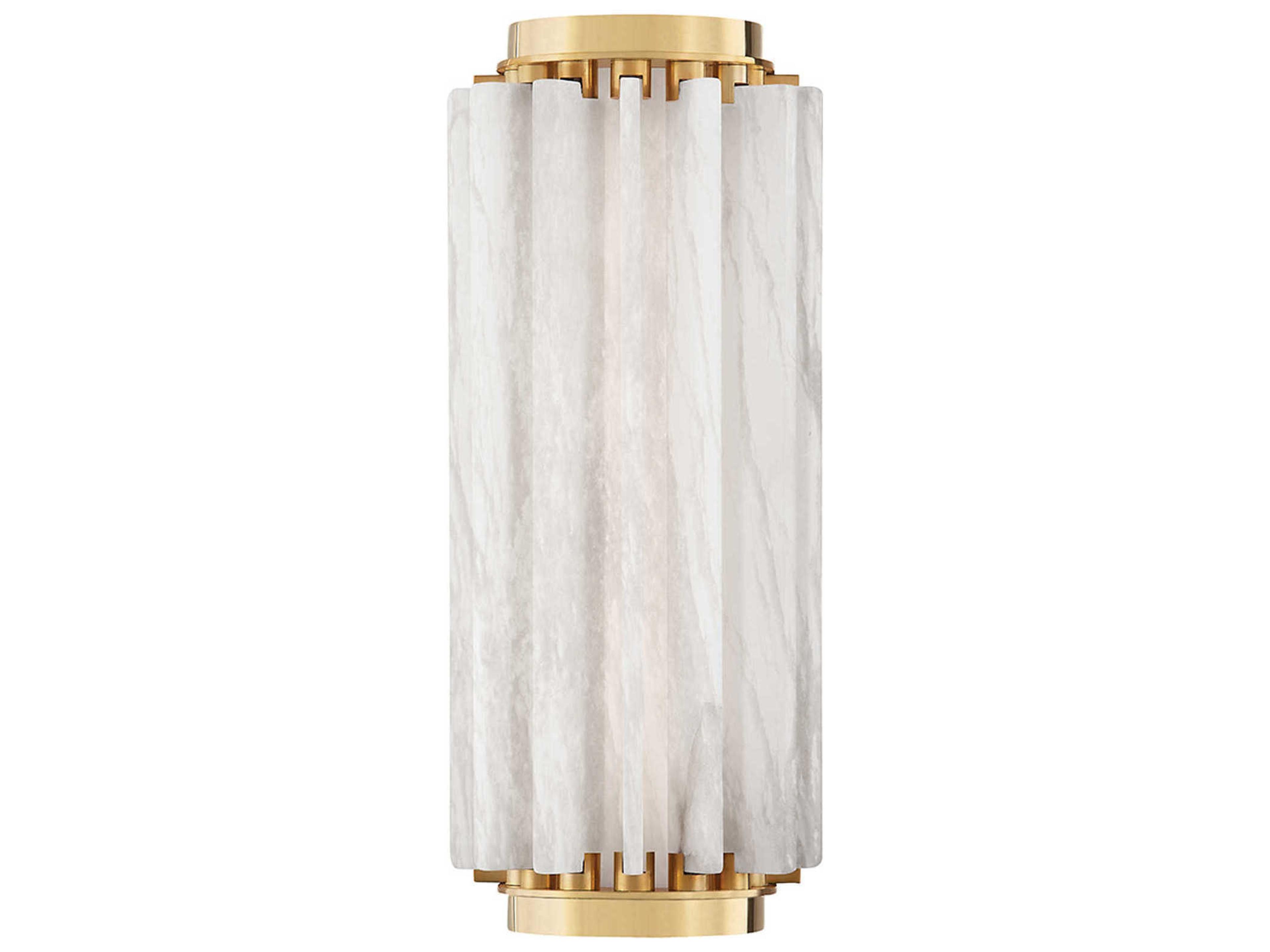 Hillside 1-Light Aged Brass Glass LED Wall Sconce