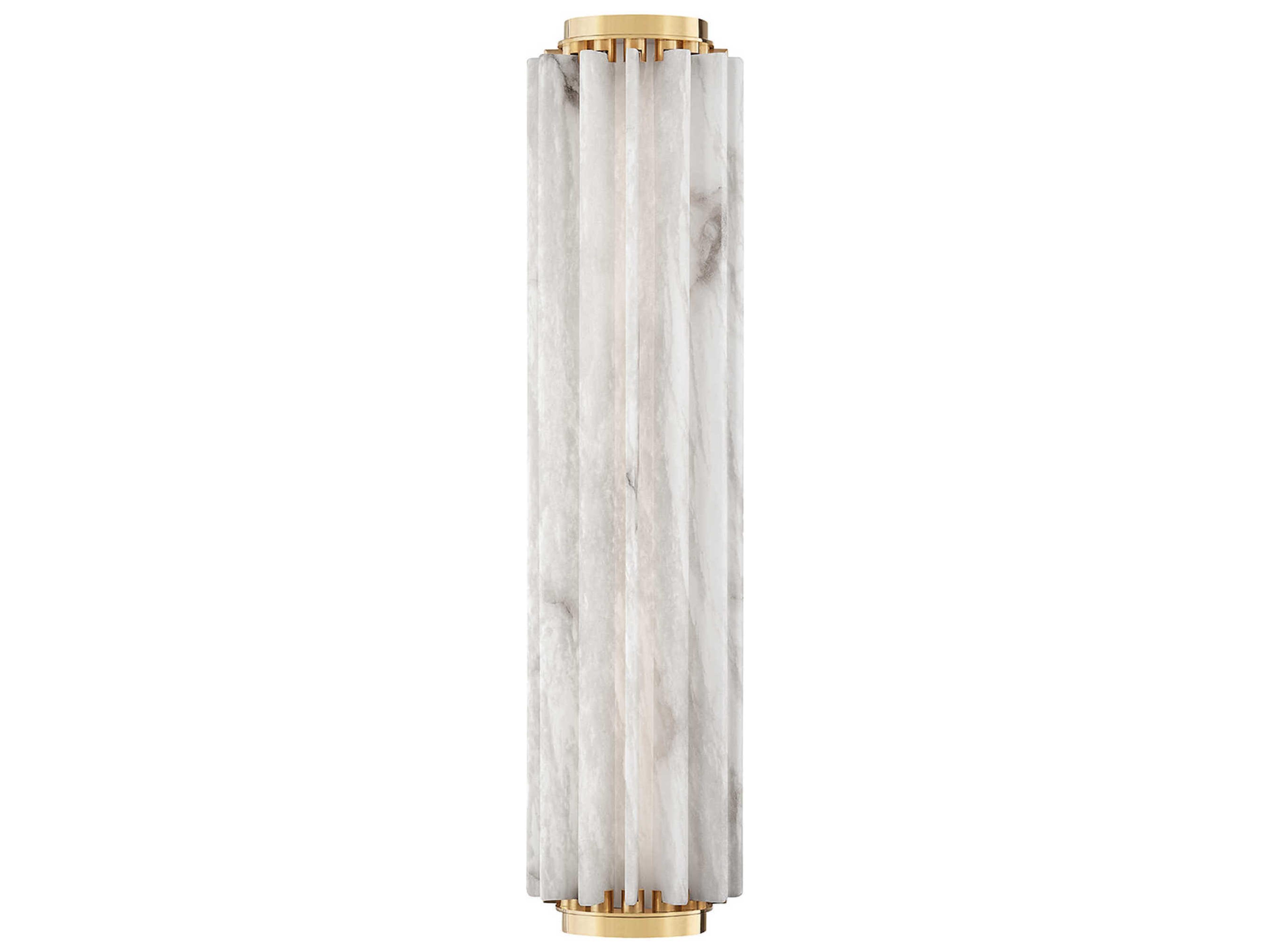 Hillside 1-Light Aged Brass Glass LED Wall Sconce