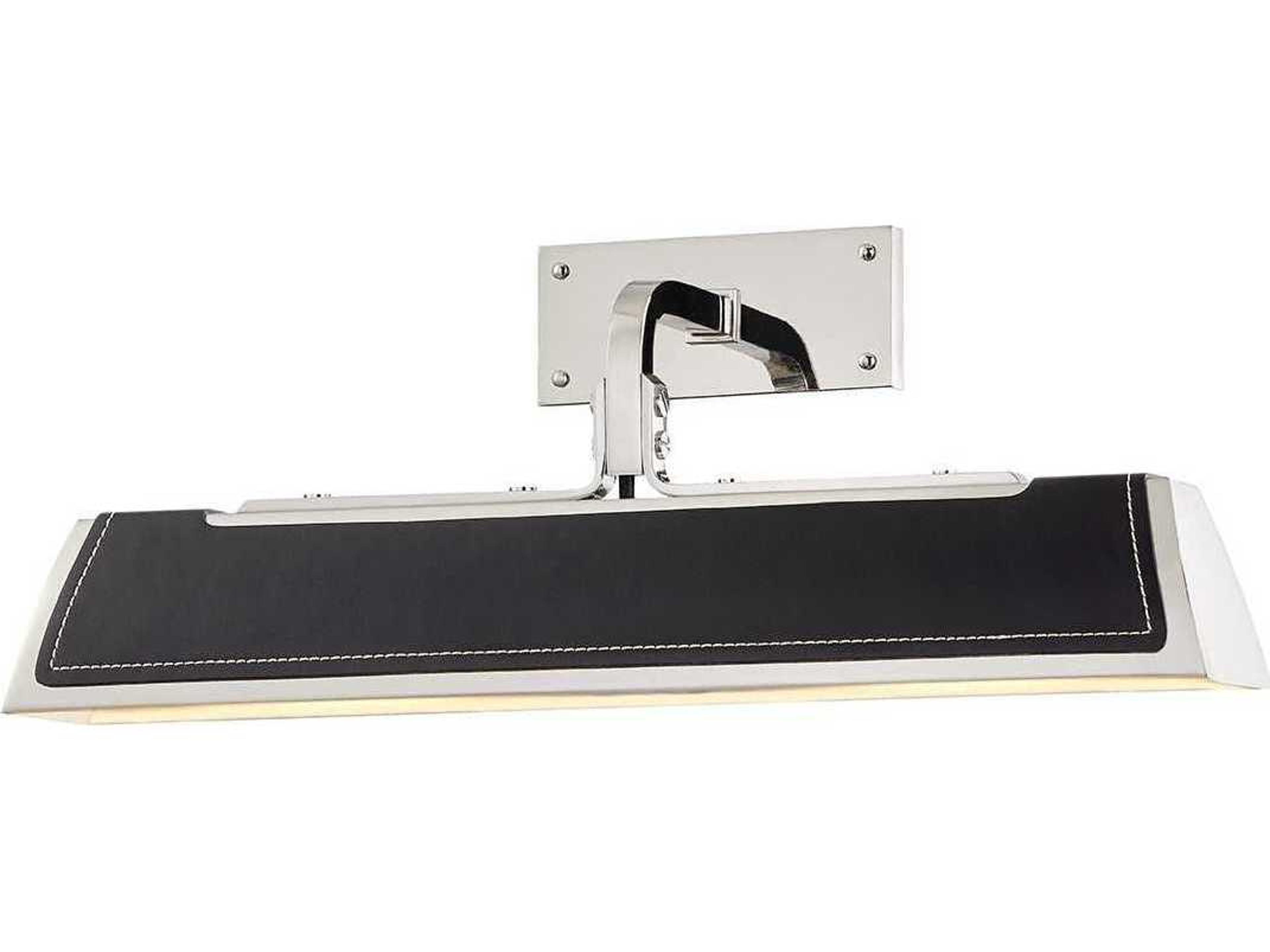 Holtsville 2-Light Burnished Nickel Black LED Picture Light