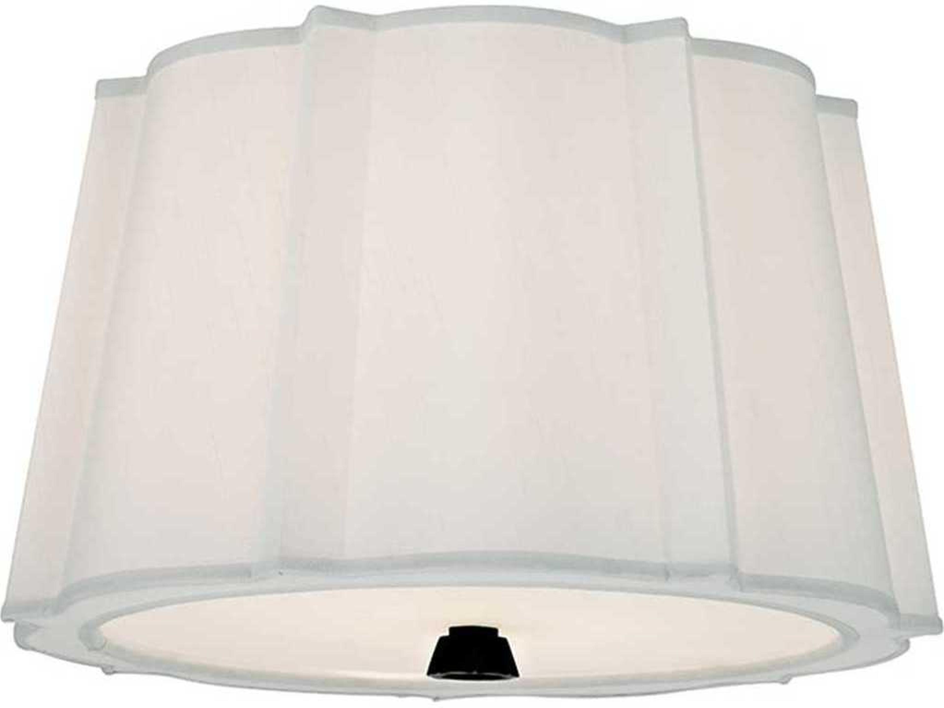 Humphrey 2-Light Old Bronze White Drum Flush Mount