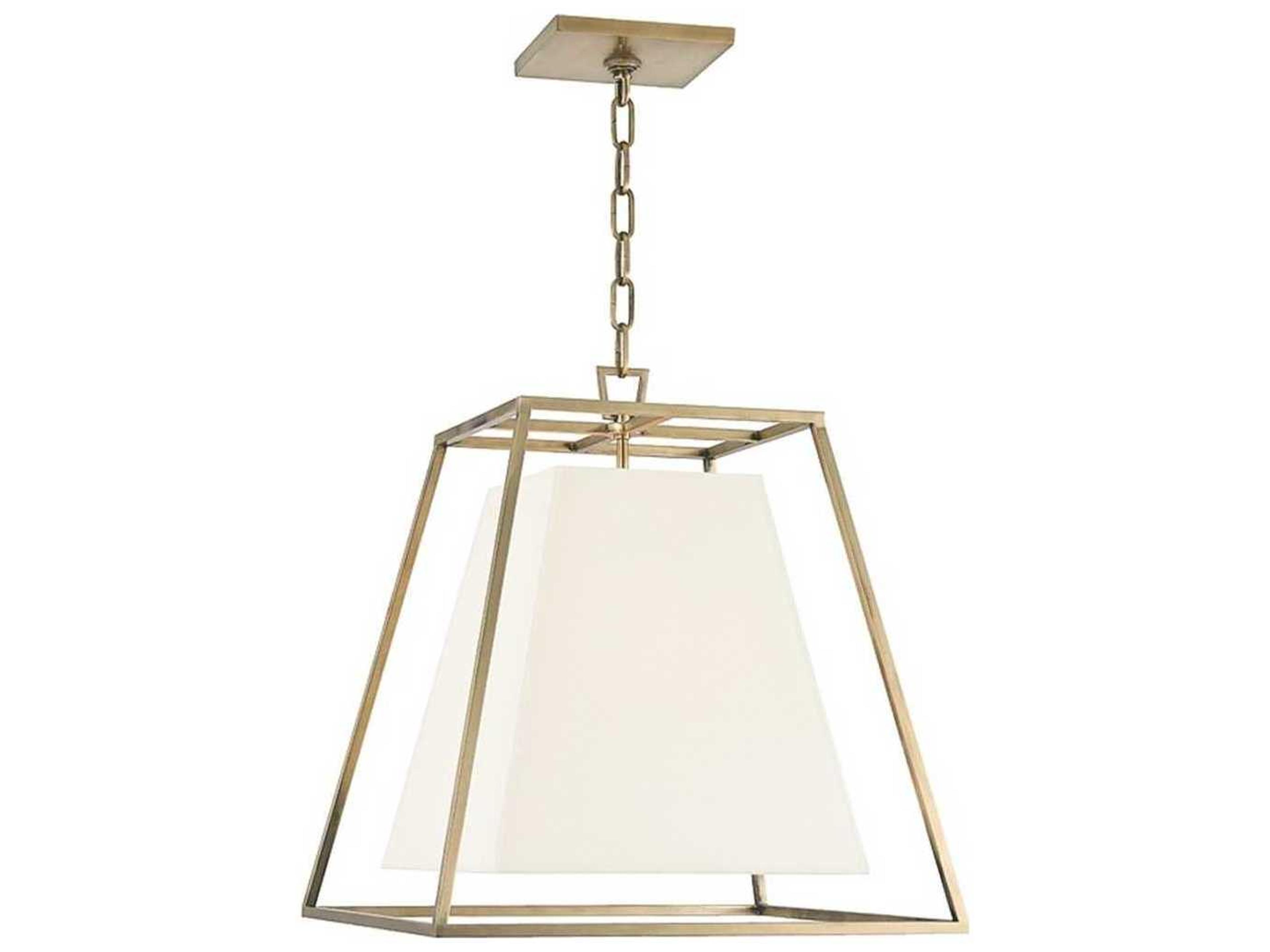 Kyle 4-Light Aged Brass White Empire Pendant