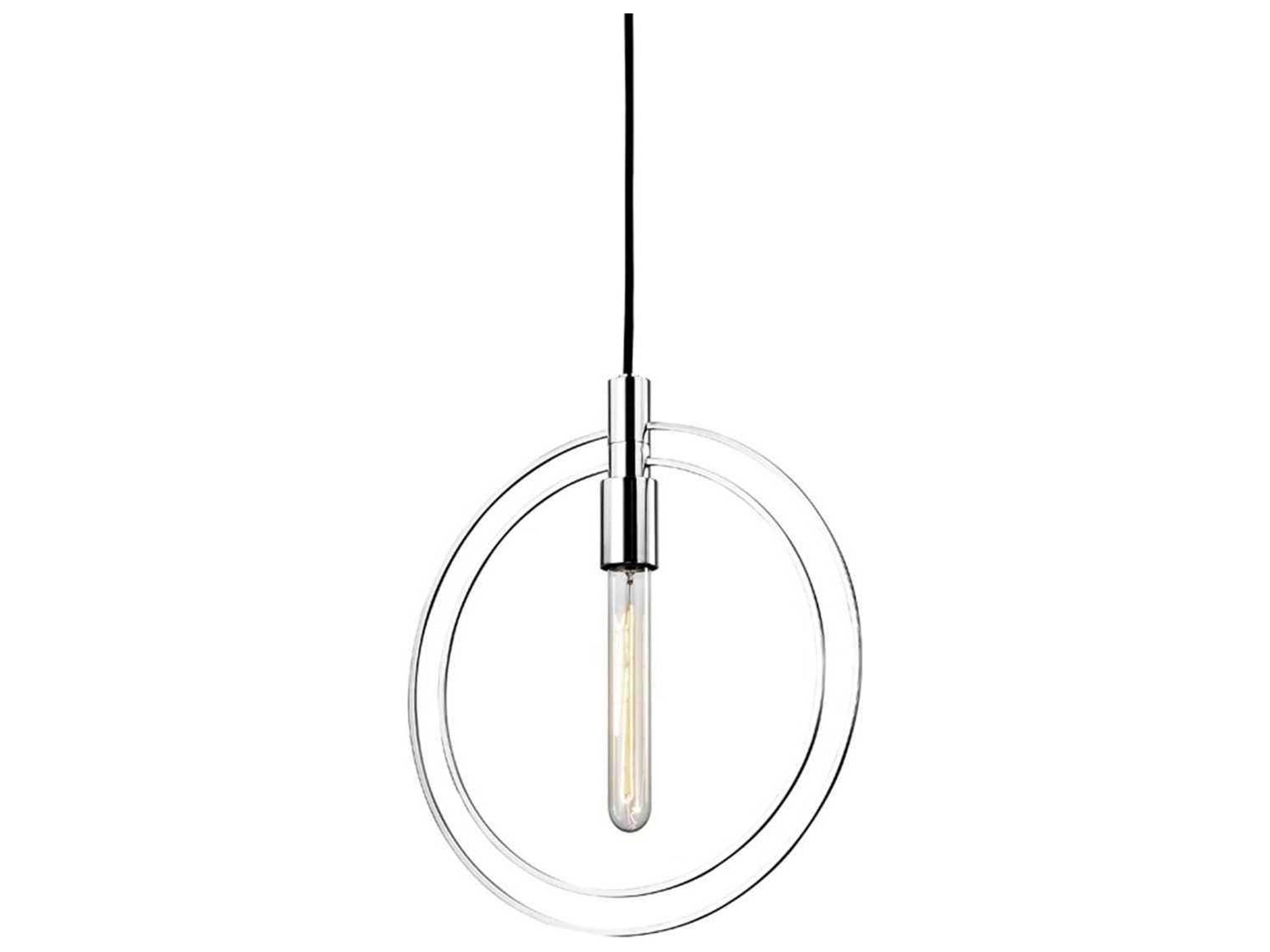 Masonville 1-Light Polished Nickel Round Pendant