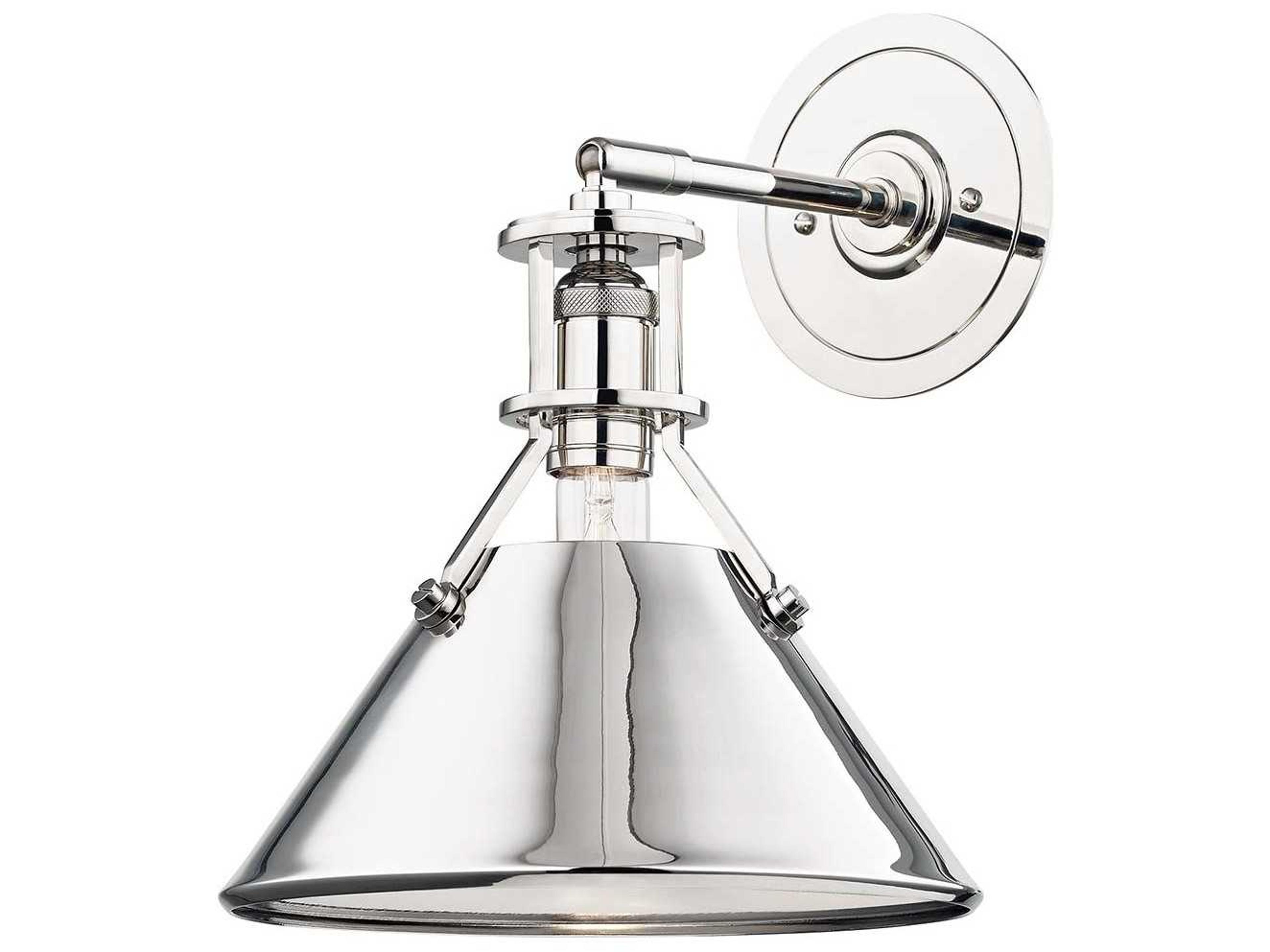 Lighting Metal No. 2 Wall Sconce in Polished Nickel
